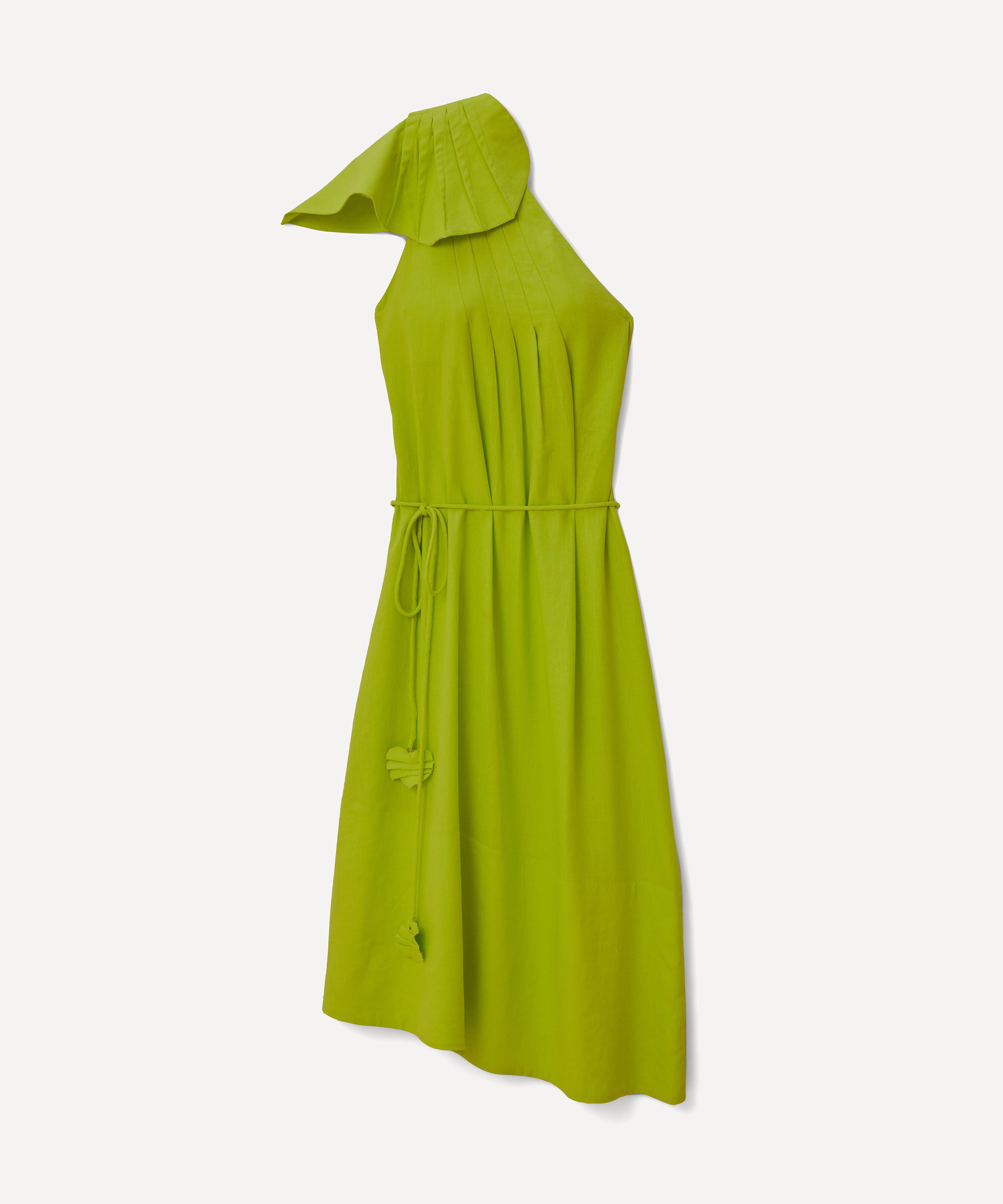 FARM Rio - Green One Shoulder Leaf Maxi Dress image number 0