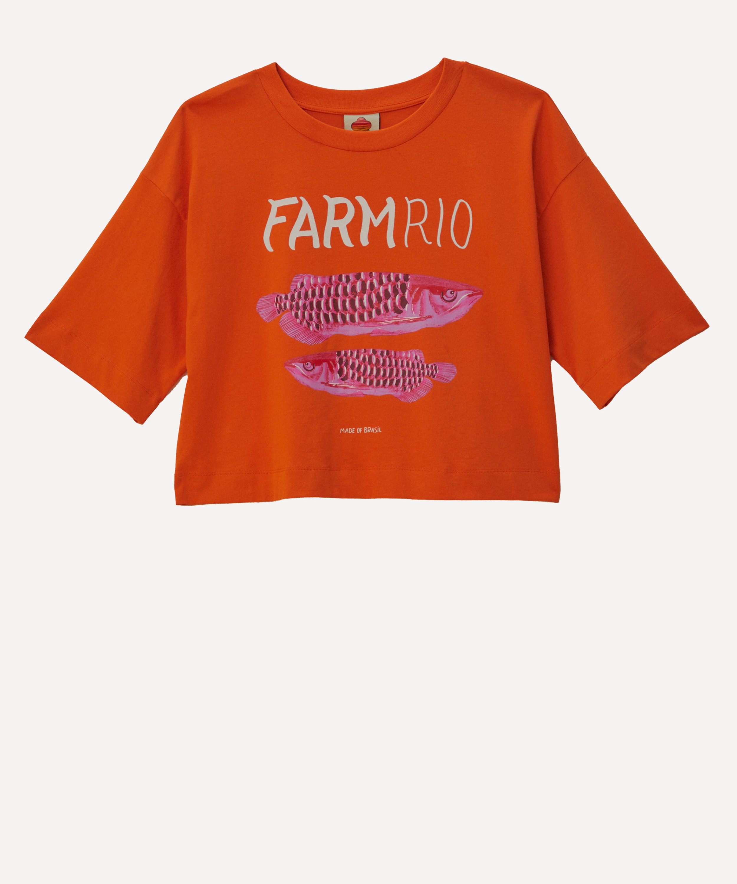 FARM Rio - Orange Farm Cotton T-Shirt