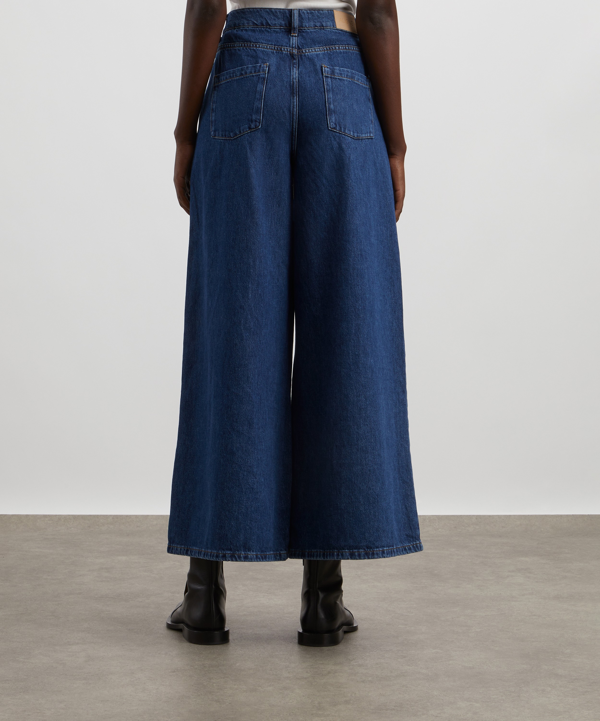 Aligne - Martha Pleat Front Wide Leg Jeans image number 3