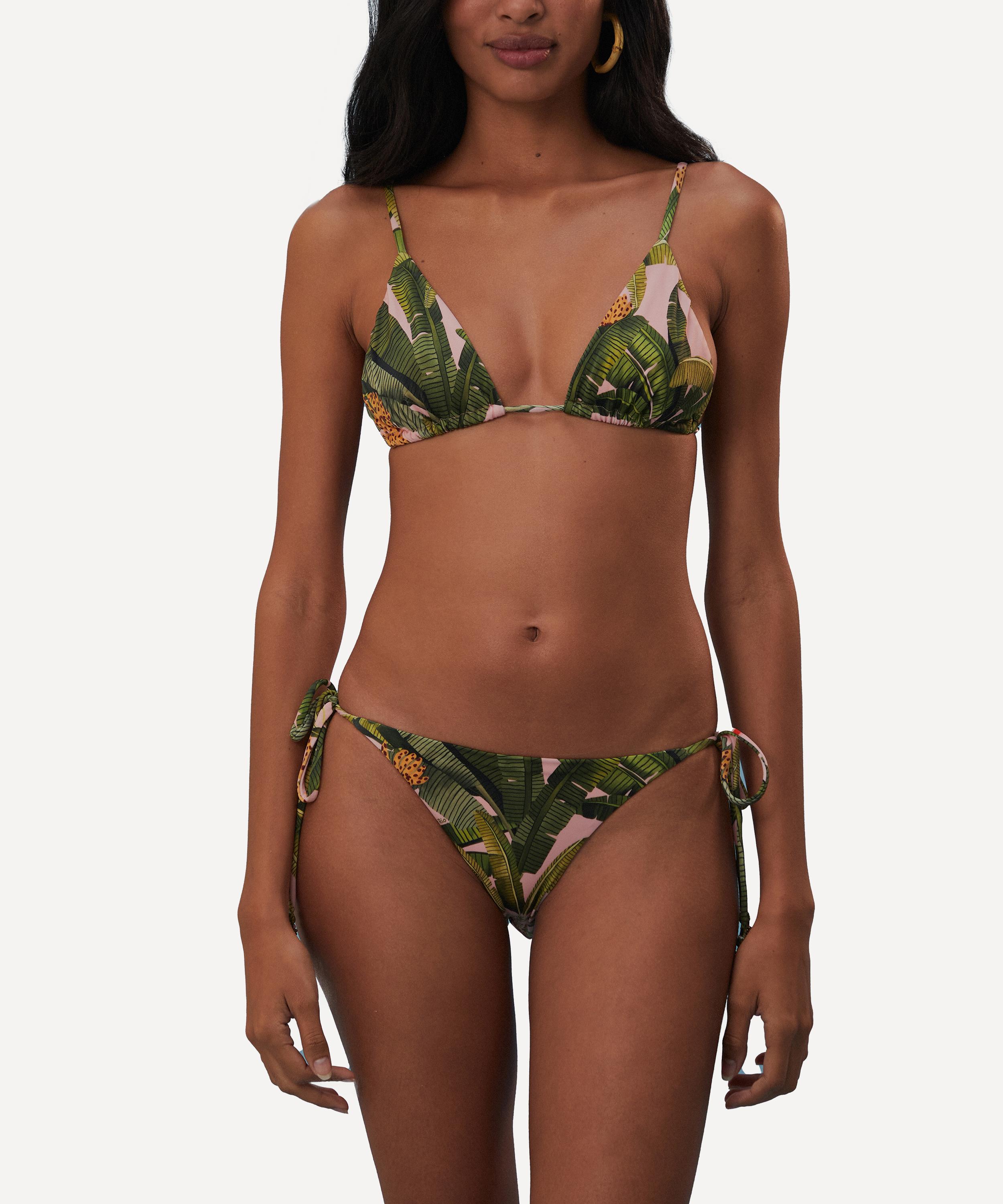 FARM Rio - Banana Leaves Bikini Tie Side Top image number 1