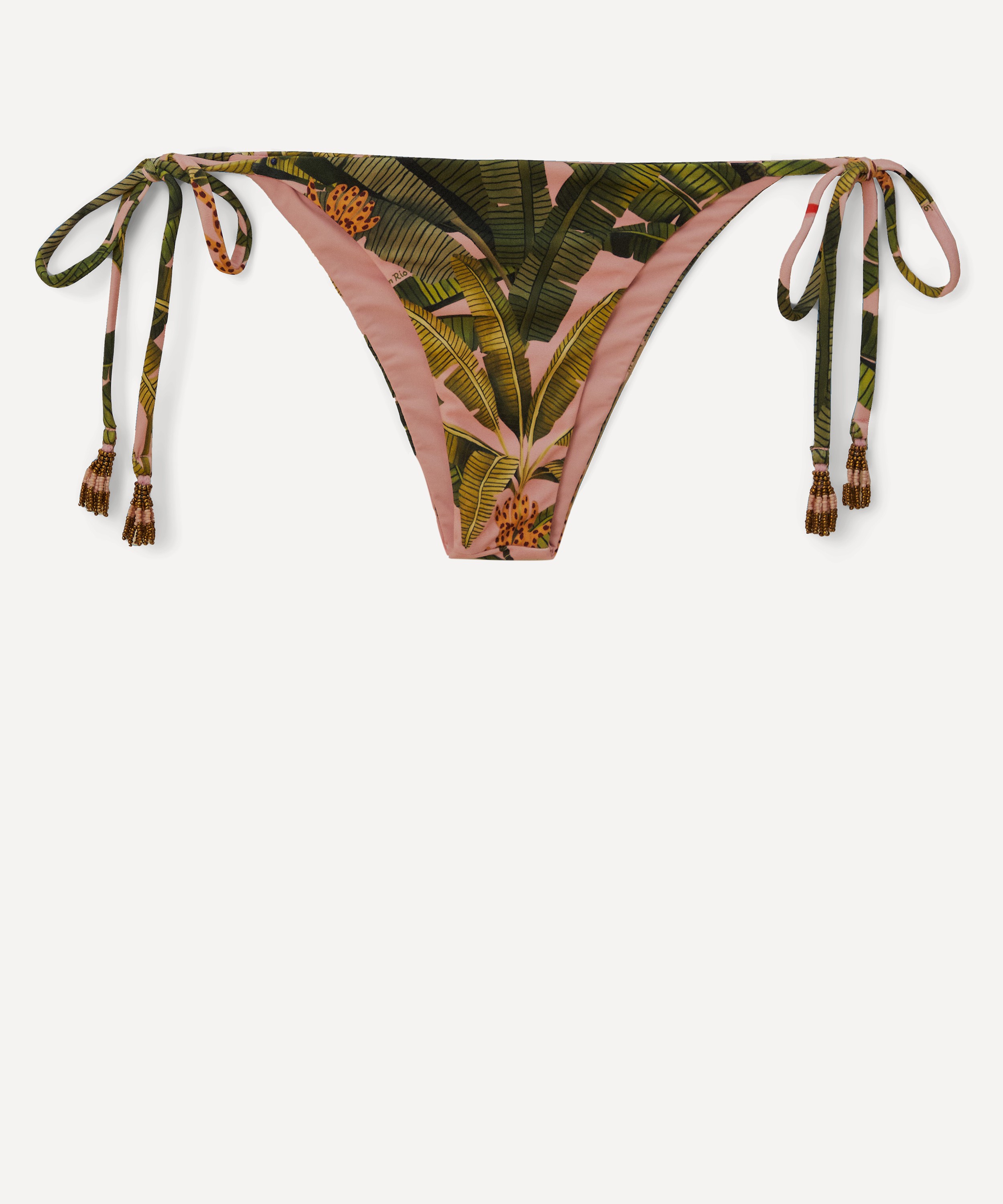 FARM Rio - Banana Leaves Tie-Side Bikini Bottom image number 0