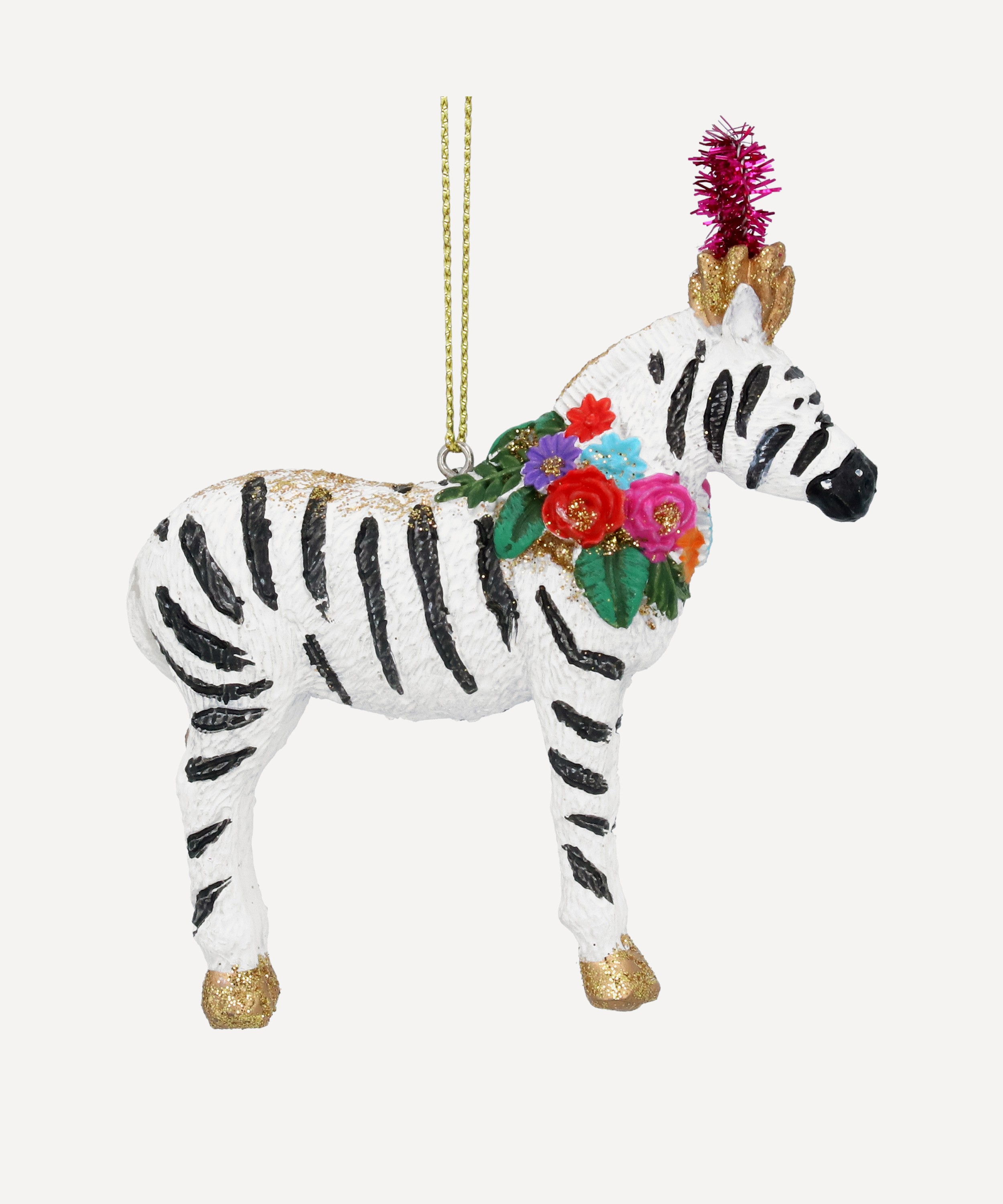 Christmas - Carnival Zebra Ornament image number 0