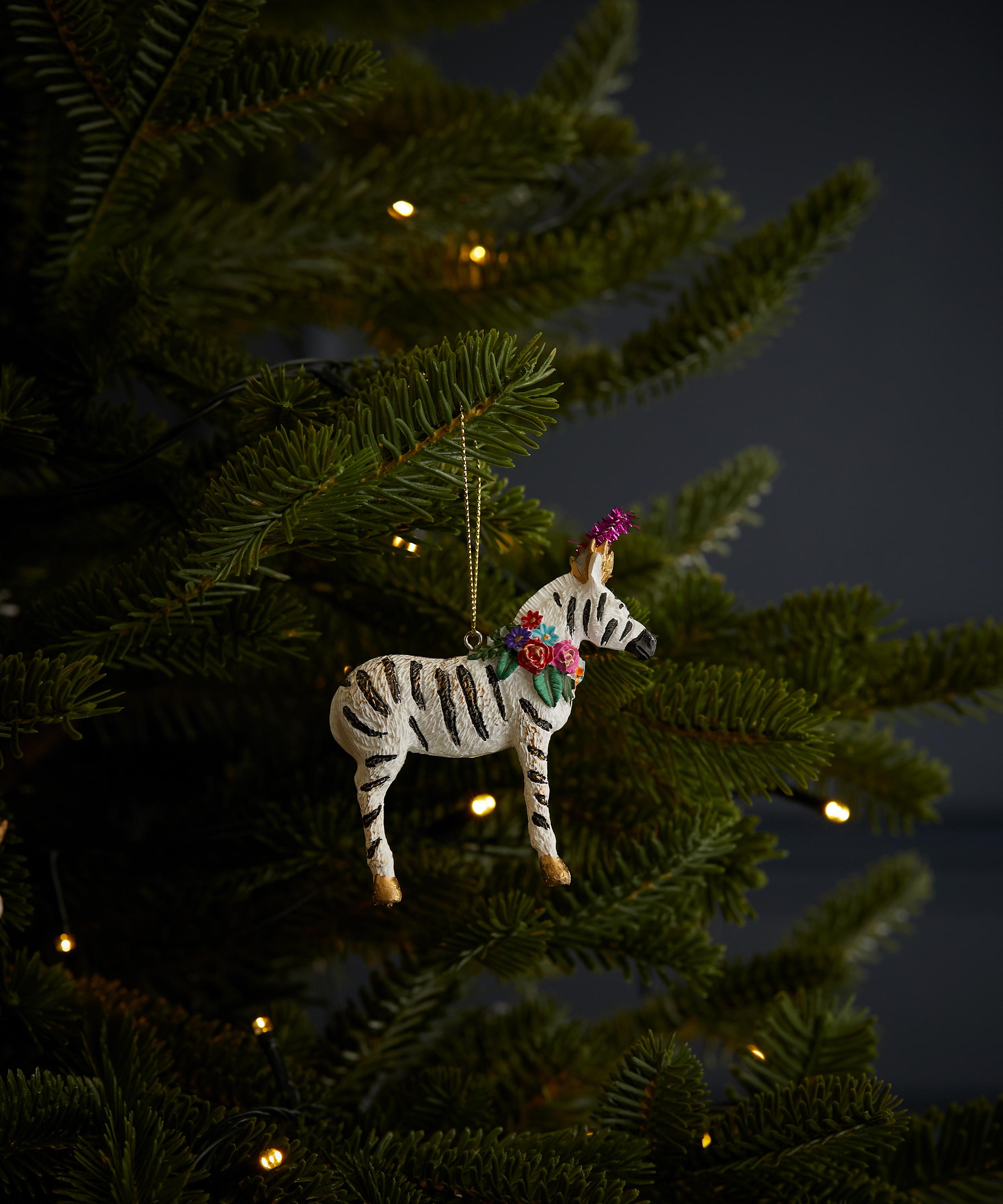 Christmas - Carnival Zebra Ornament image number 1