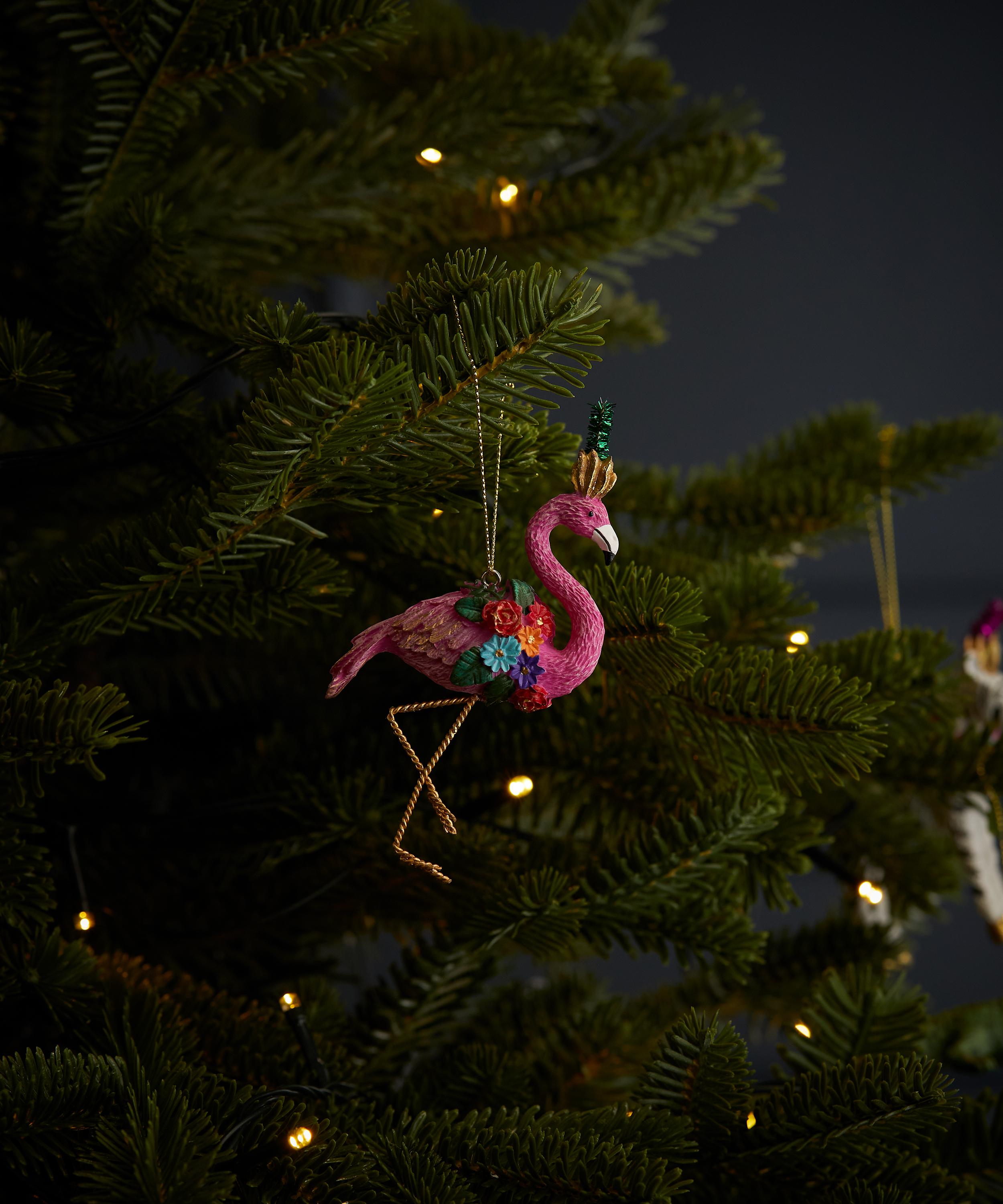 Christmas - Carnival Flamingo Ornament image number 1