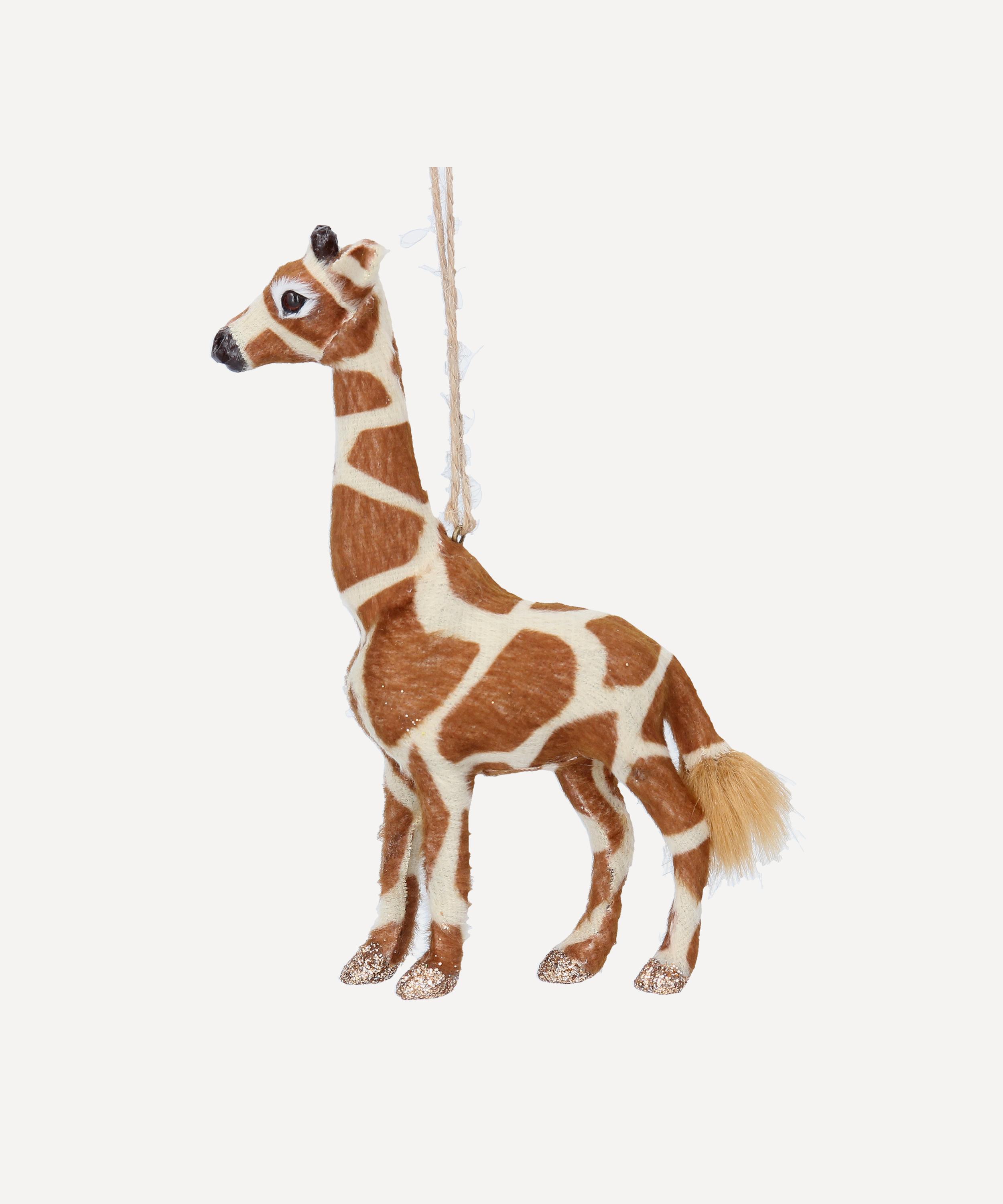 Christmas - Faux Fur Giraffe Ornament image number 0