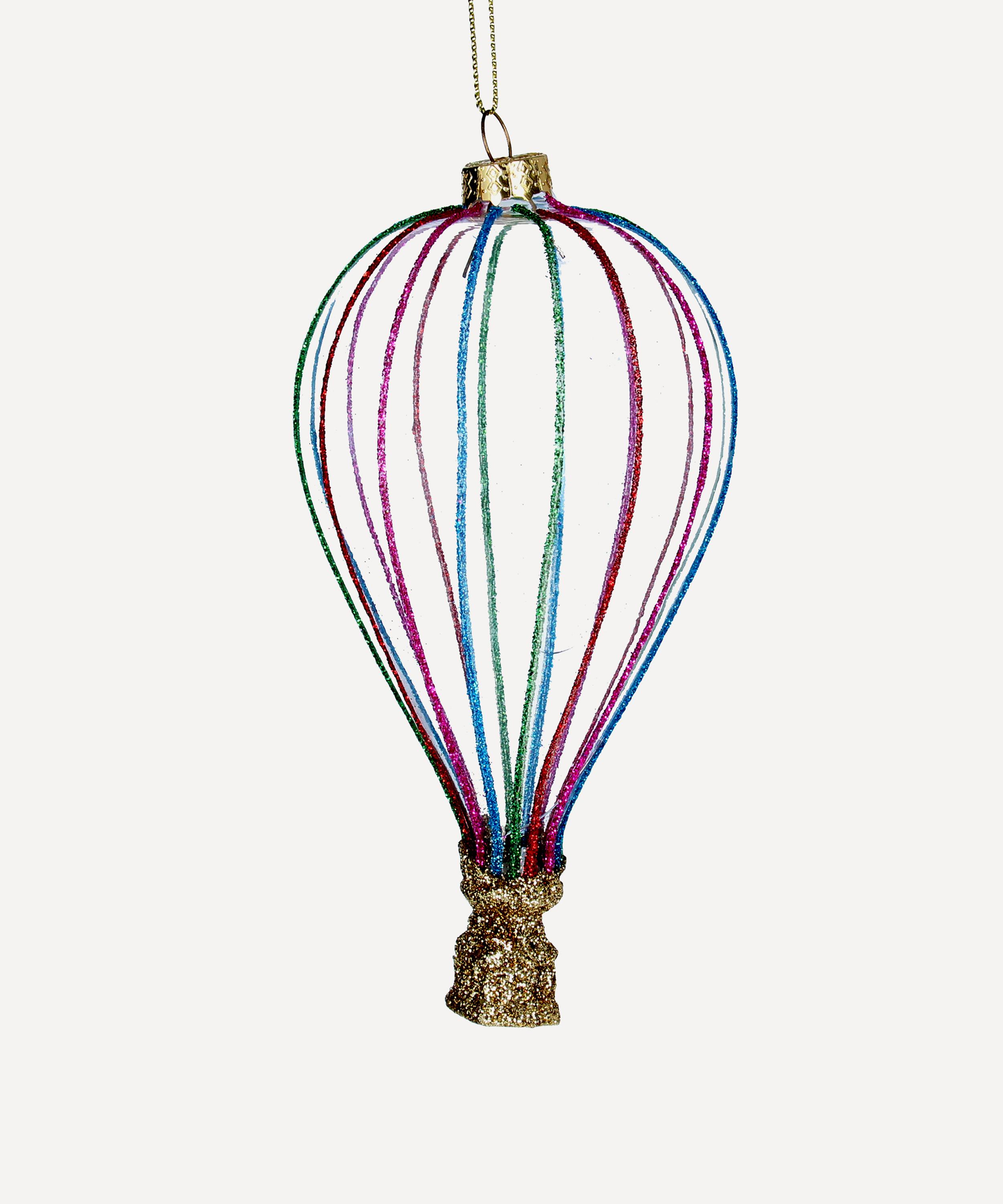 Christmas - Rainbow Hot Air Balloon Ornament image number 0