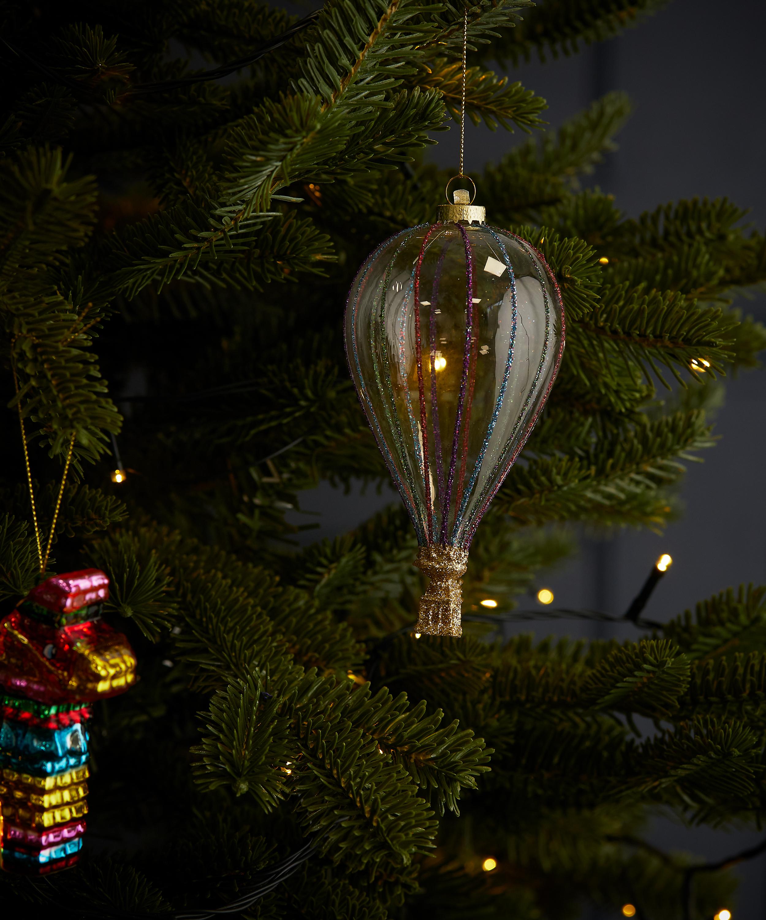 Christmas - Rainbow Hot Air Balloon Ornament image number 1