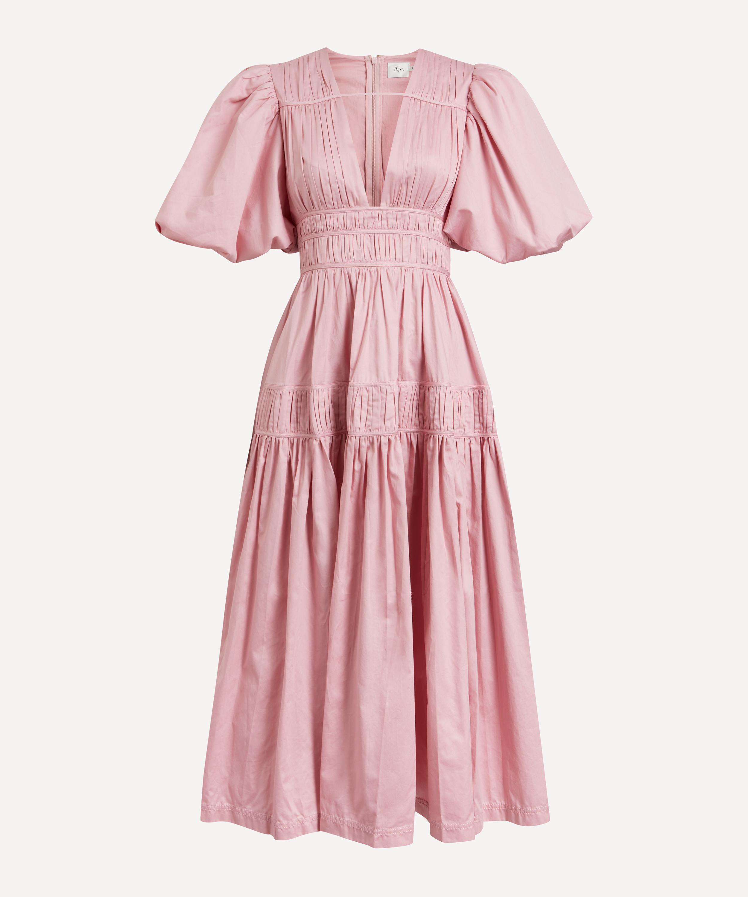 Aje - Fallingwater Ruched Midi Dress image number 0