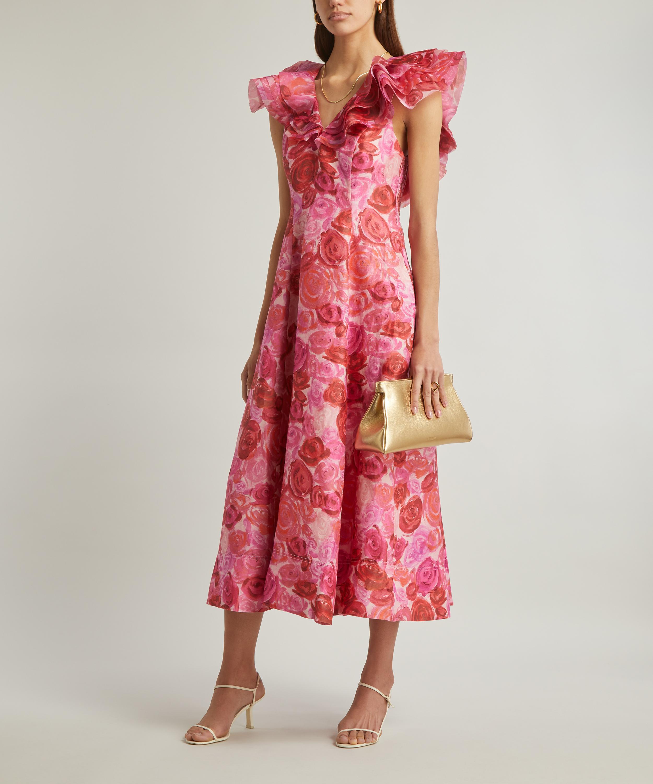 Aje - Enchanted Plunge Midi Dress image number 1