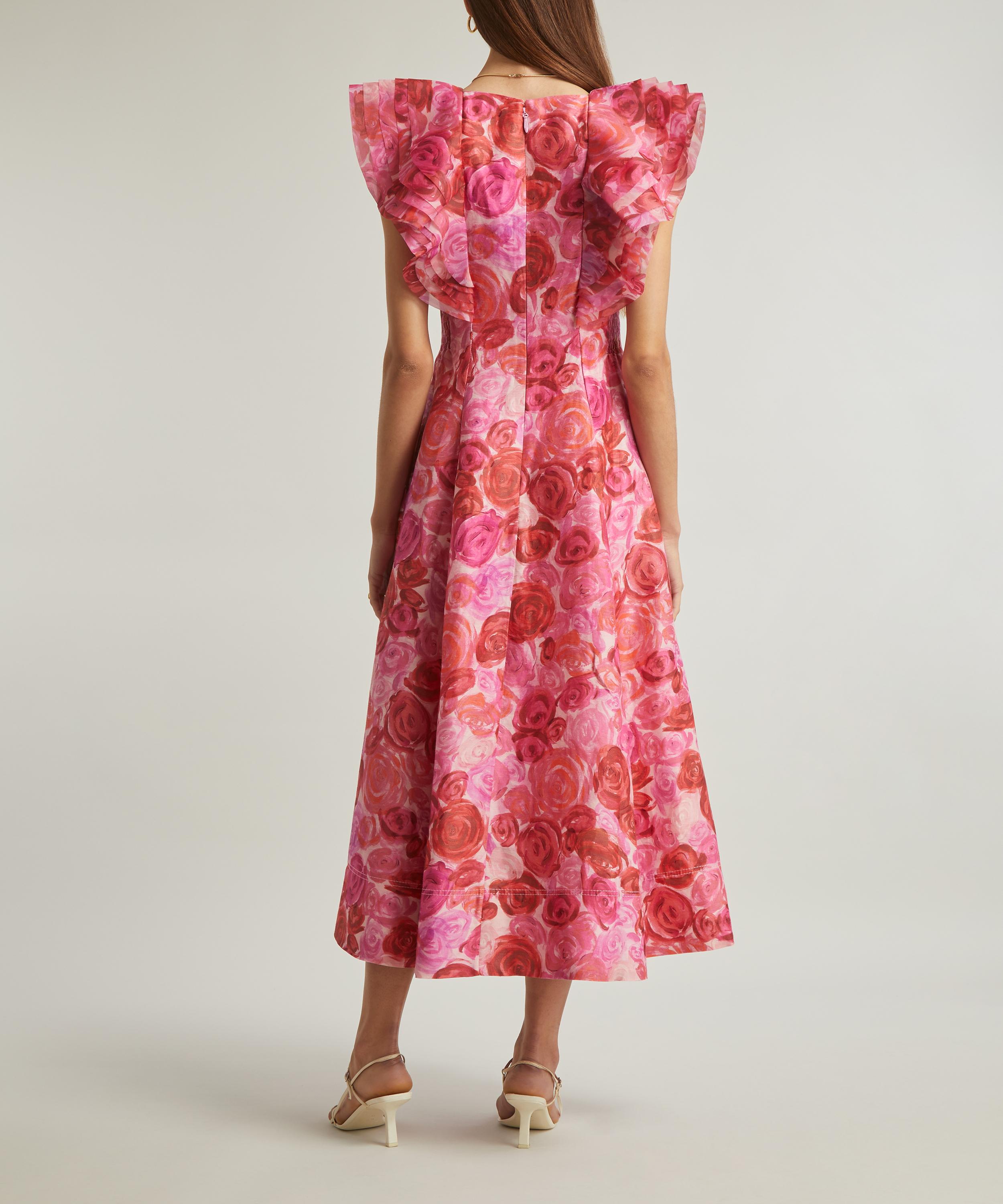 Aje - Enchanted Plunge Midi Dress image number 3