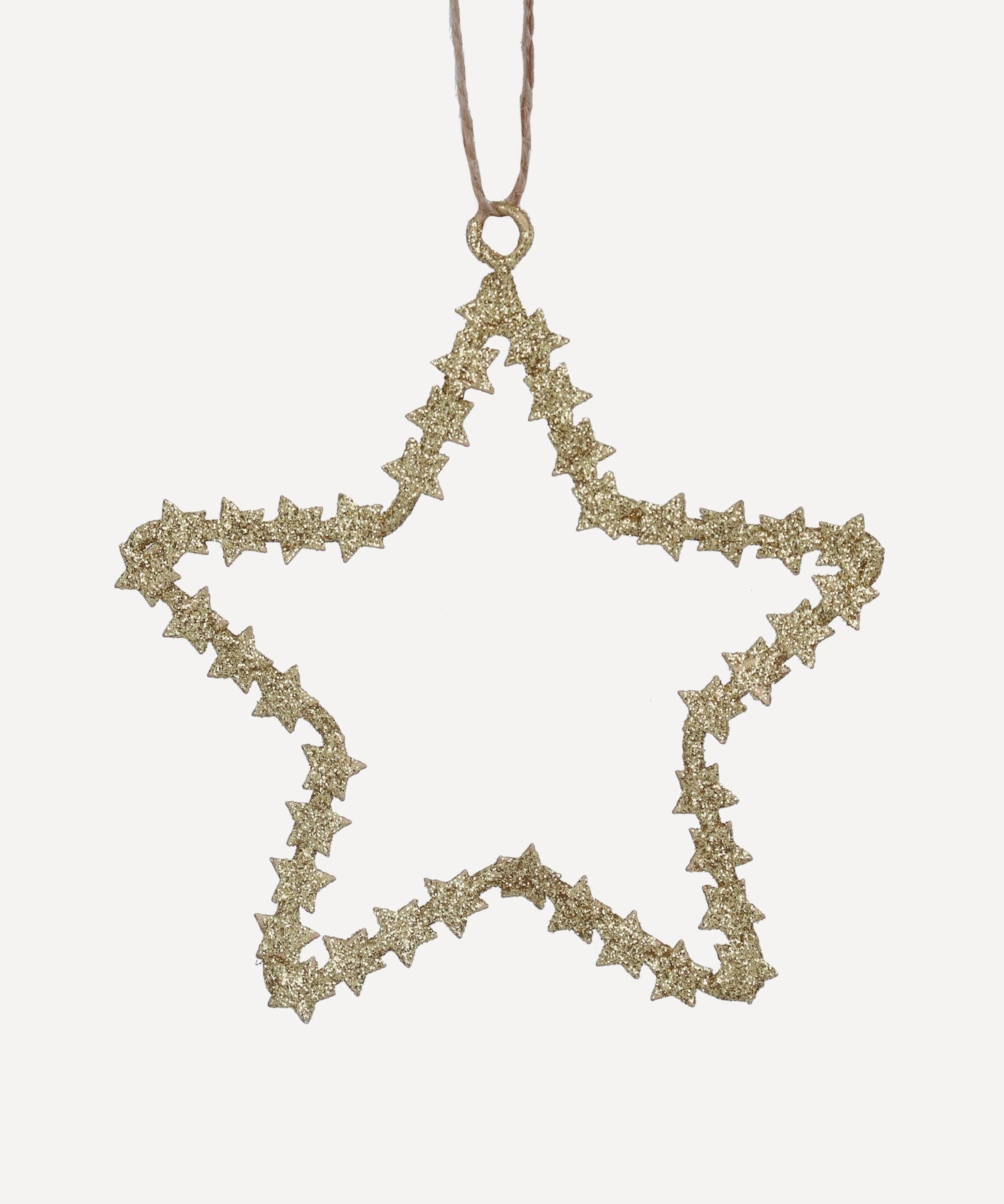 Christmas - Sparkle Metal Cutout Star Ornament image number 0