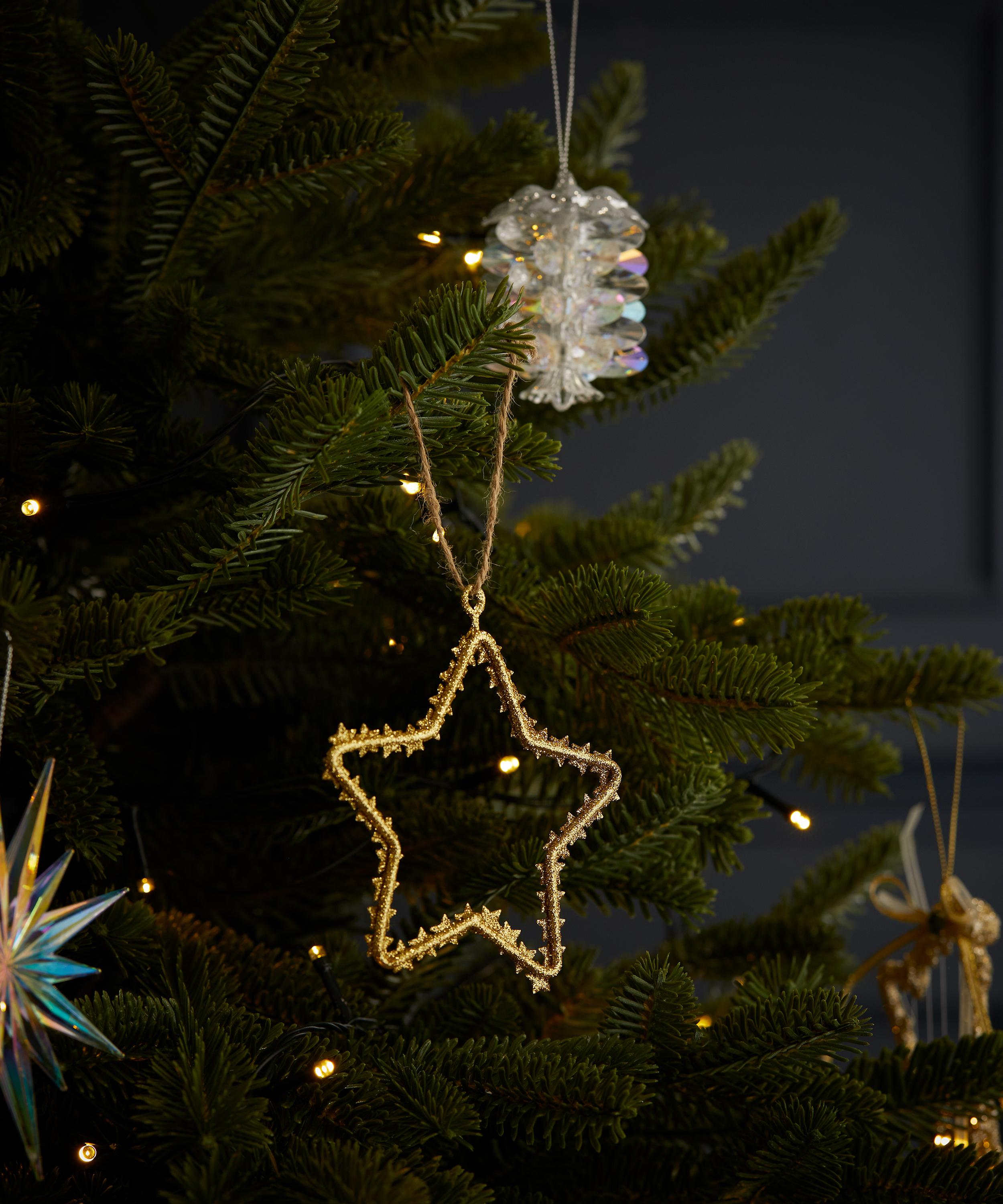 Christmas - Sparkle Metal Cutout Star Ornament image number 1