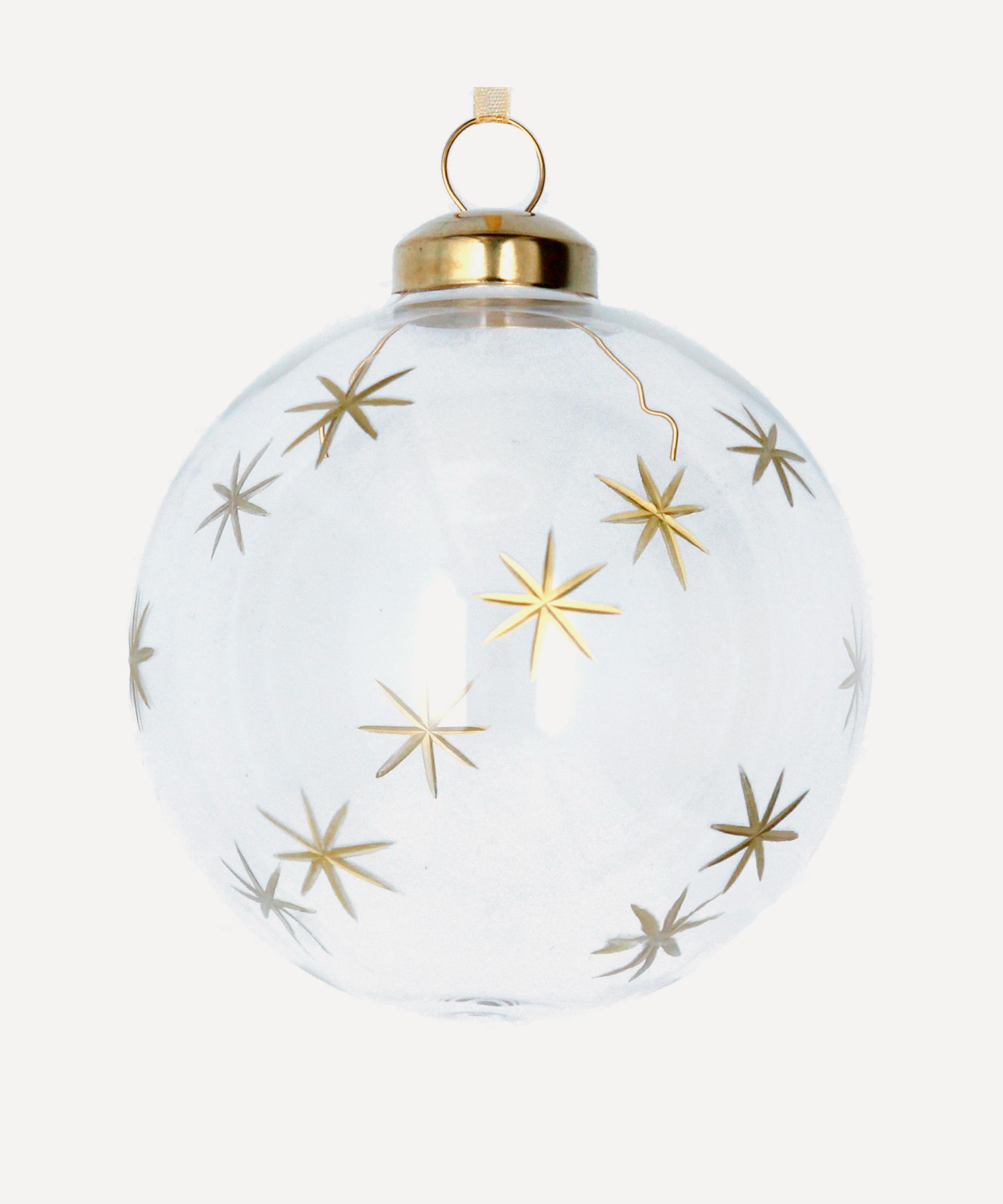 Christmas - Gold Etched Stars Ornament