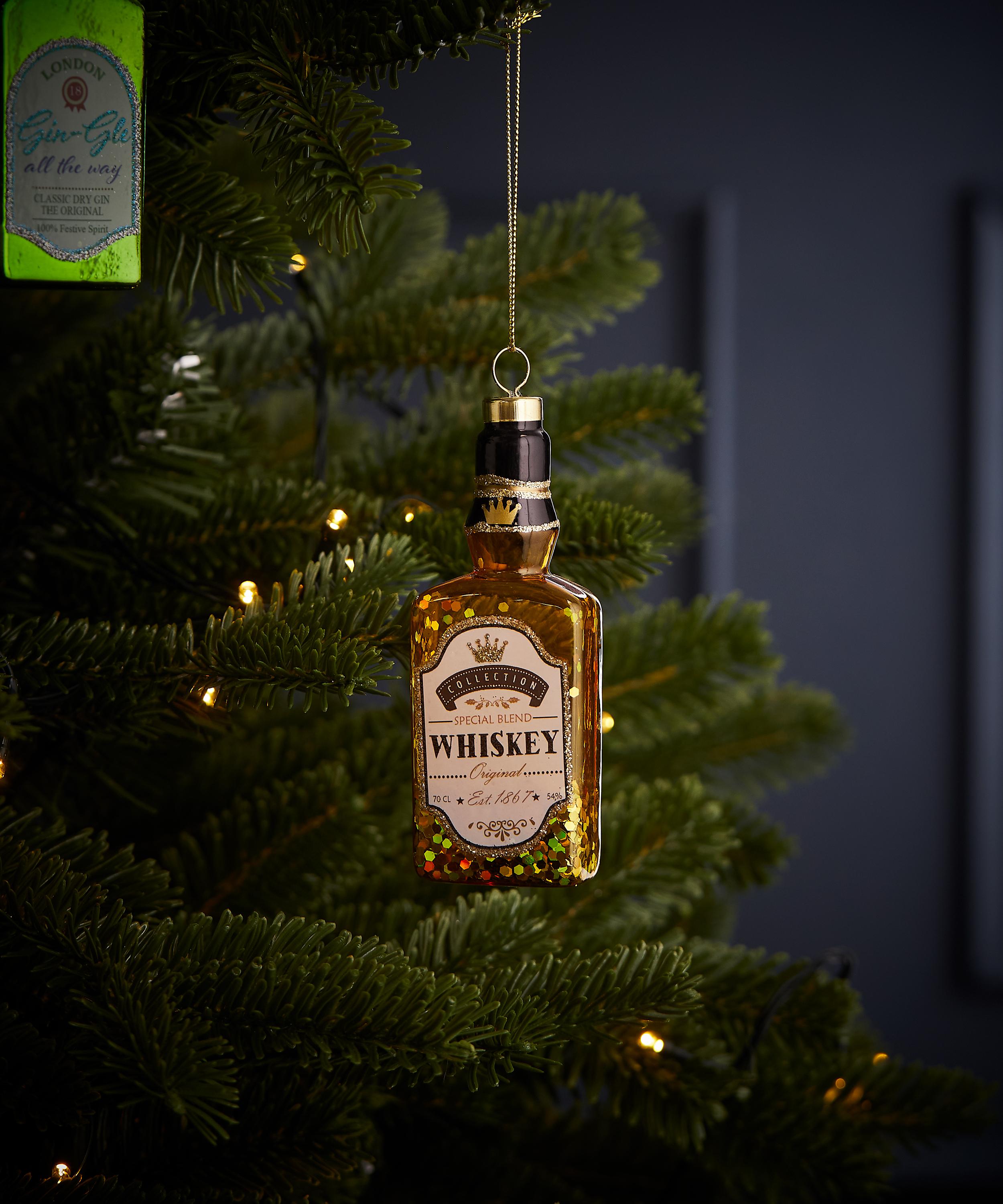 Christmas - Whiskey Bottle Ornament image number 1