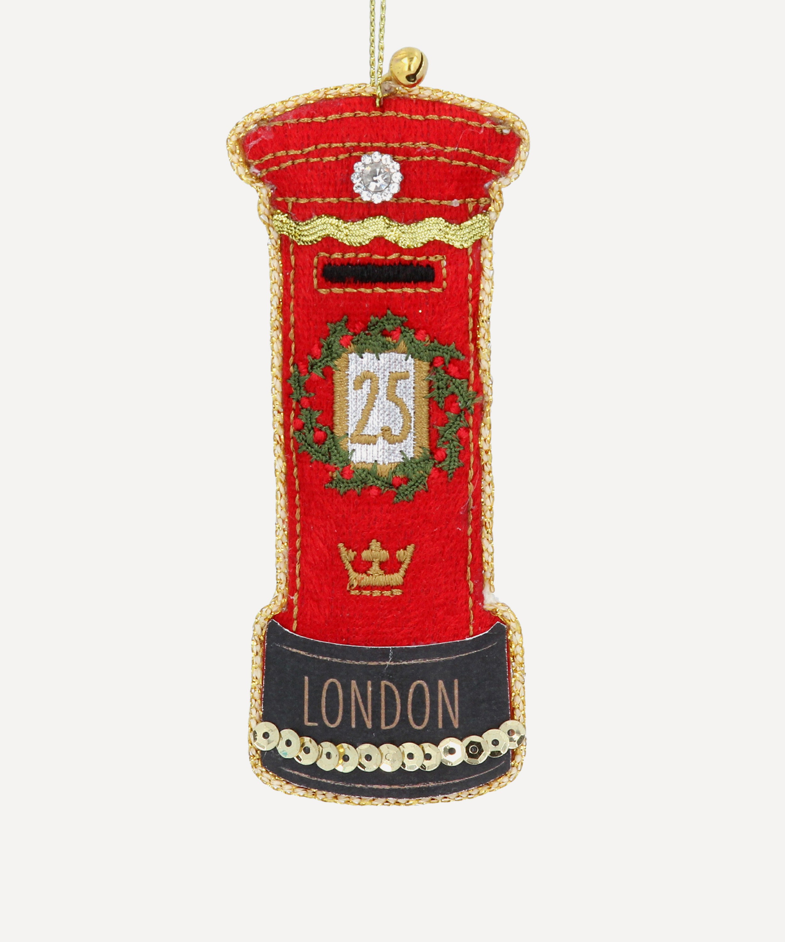 Christmas - London Post Box Ornament image number 0