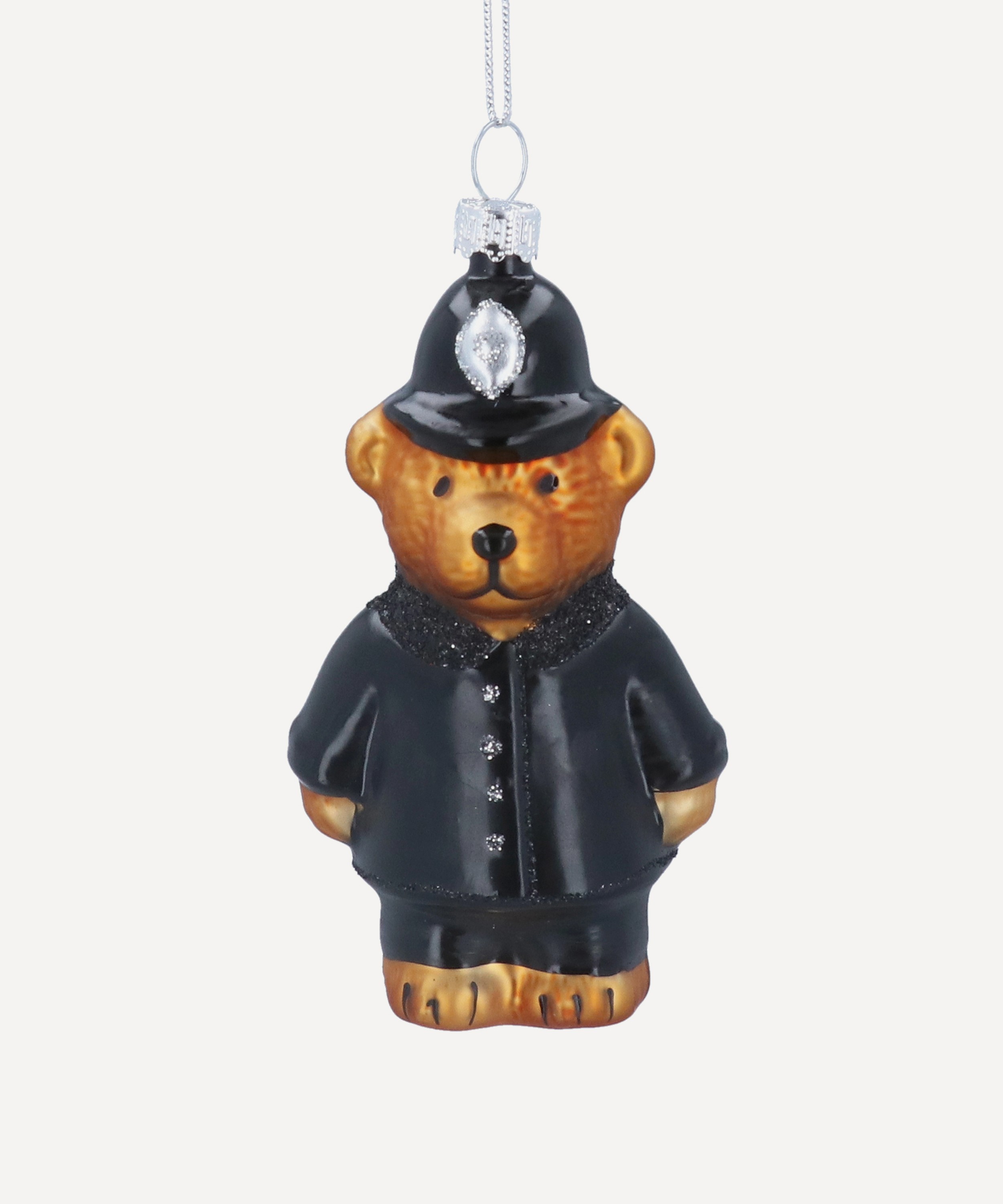 Christmas - Painted Policeman Teddy Ornament image number 0