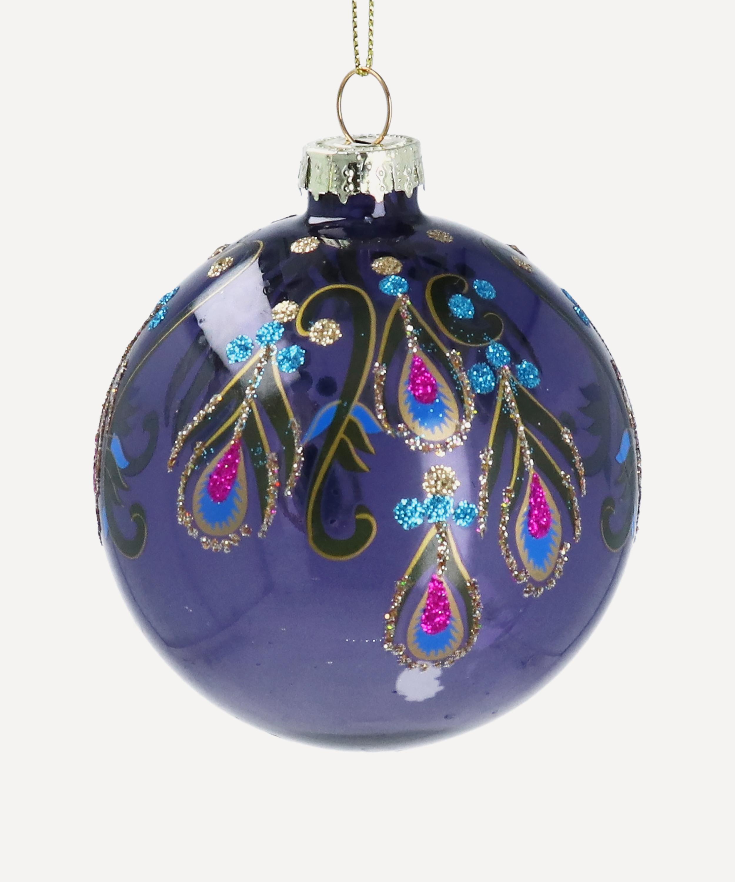 Christmas - Bedazzled Peacock Bauble image number 0