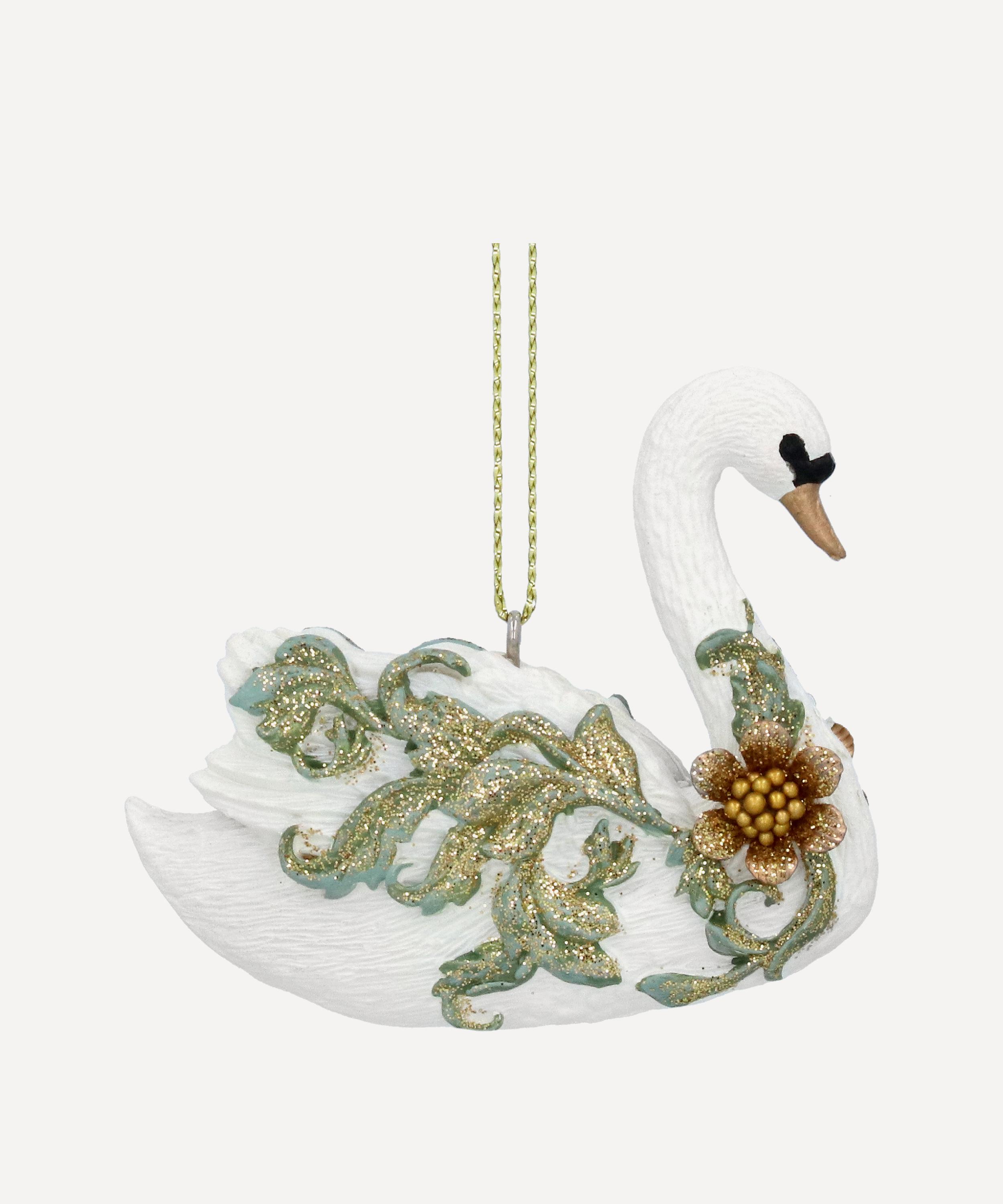 Christmas - Rococo Swan Ornament image number 0