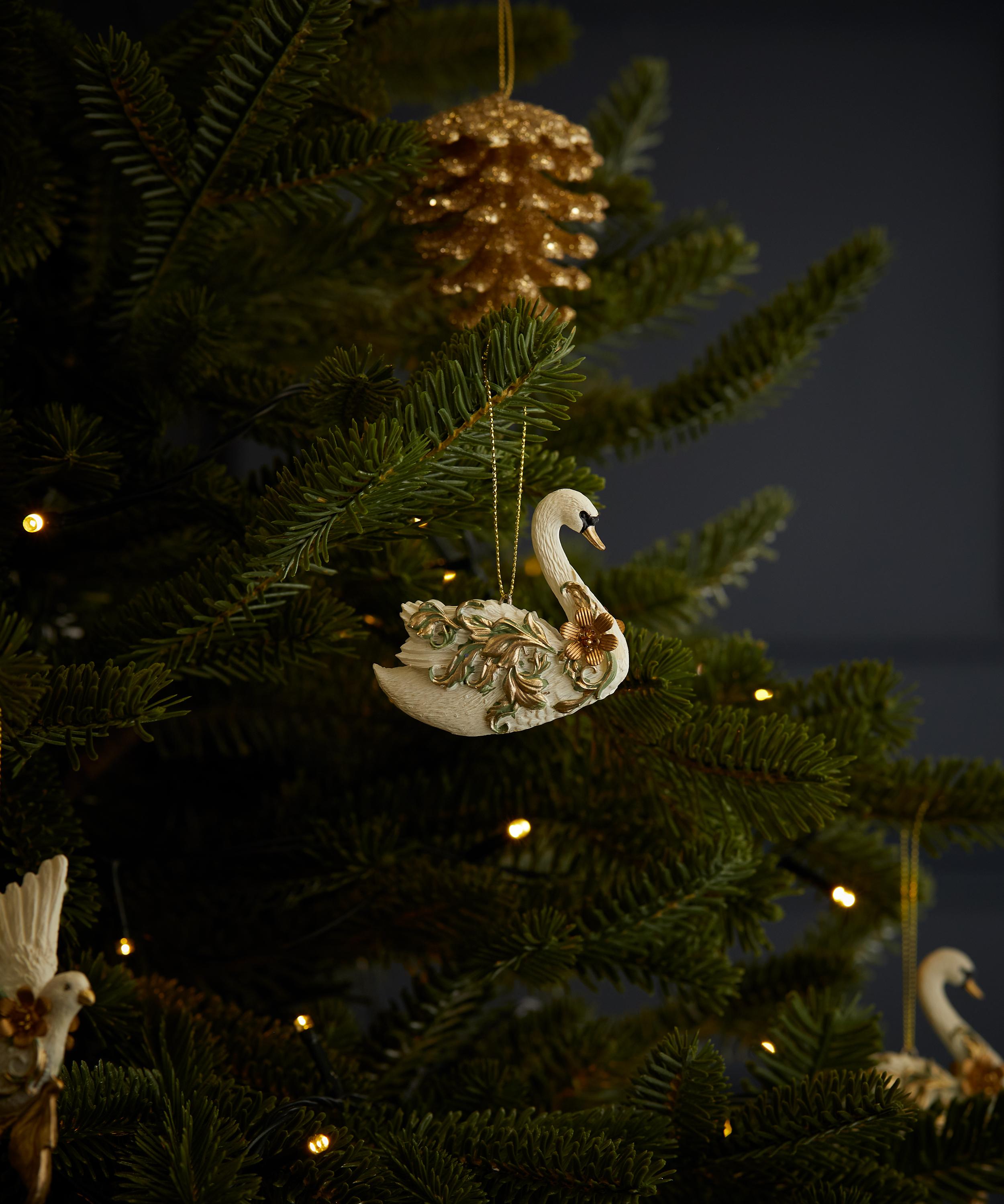 Christmas - Rococo Swan Ornament image number 1