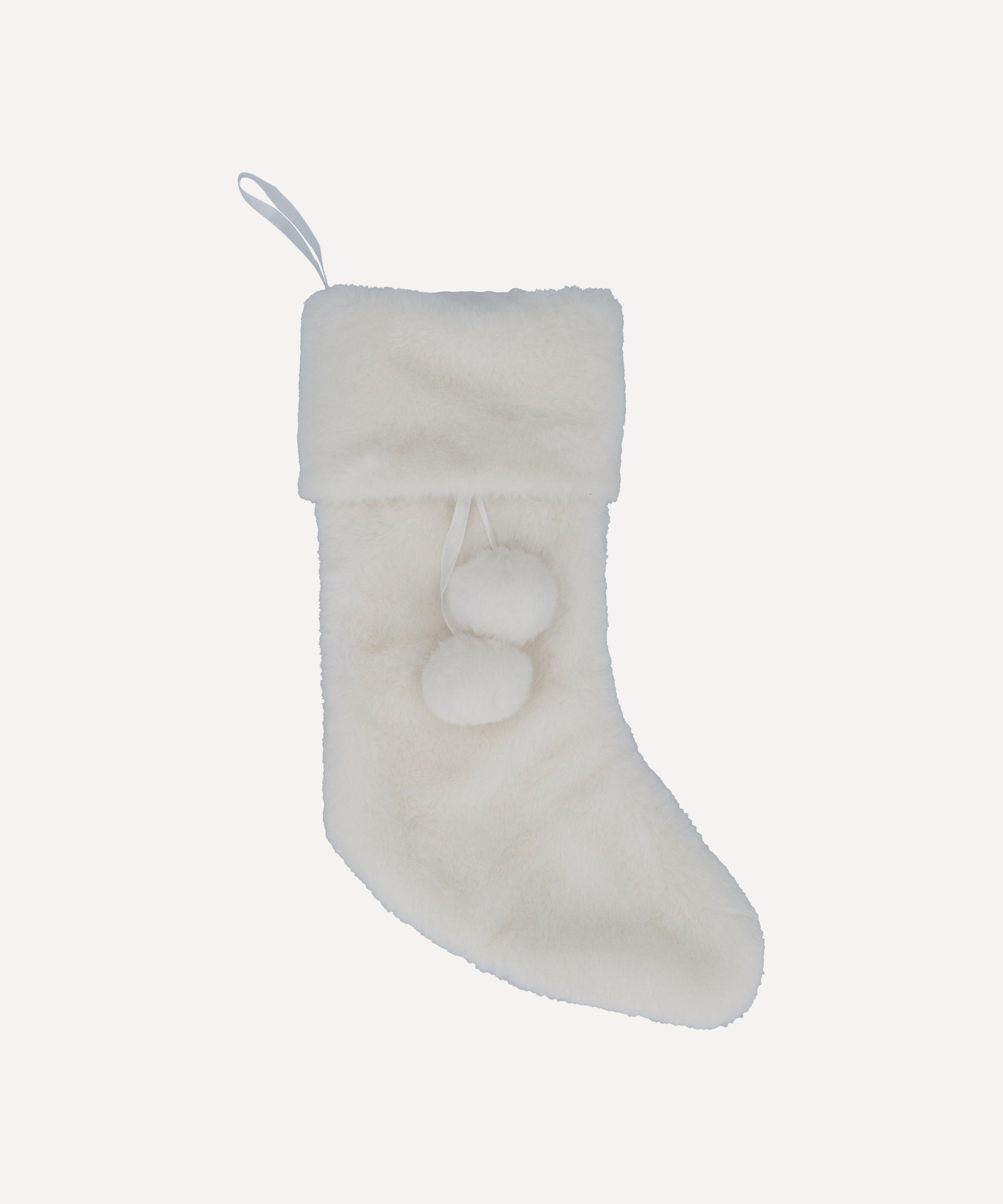 Christmas - Stocking with Pom Poms Ornament image number 0