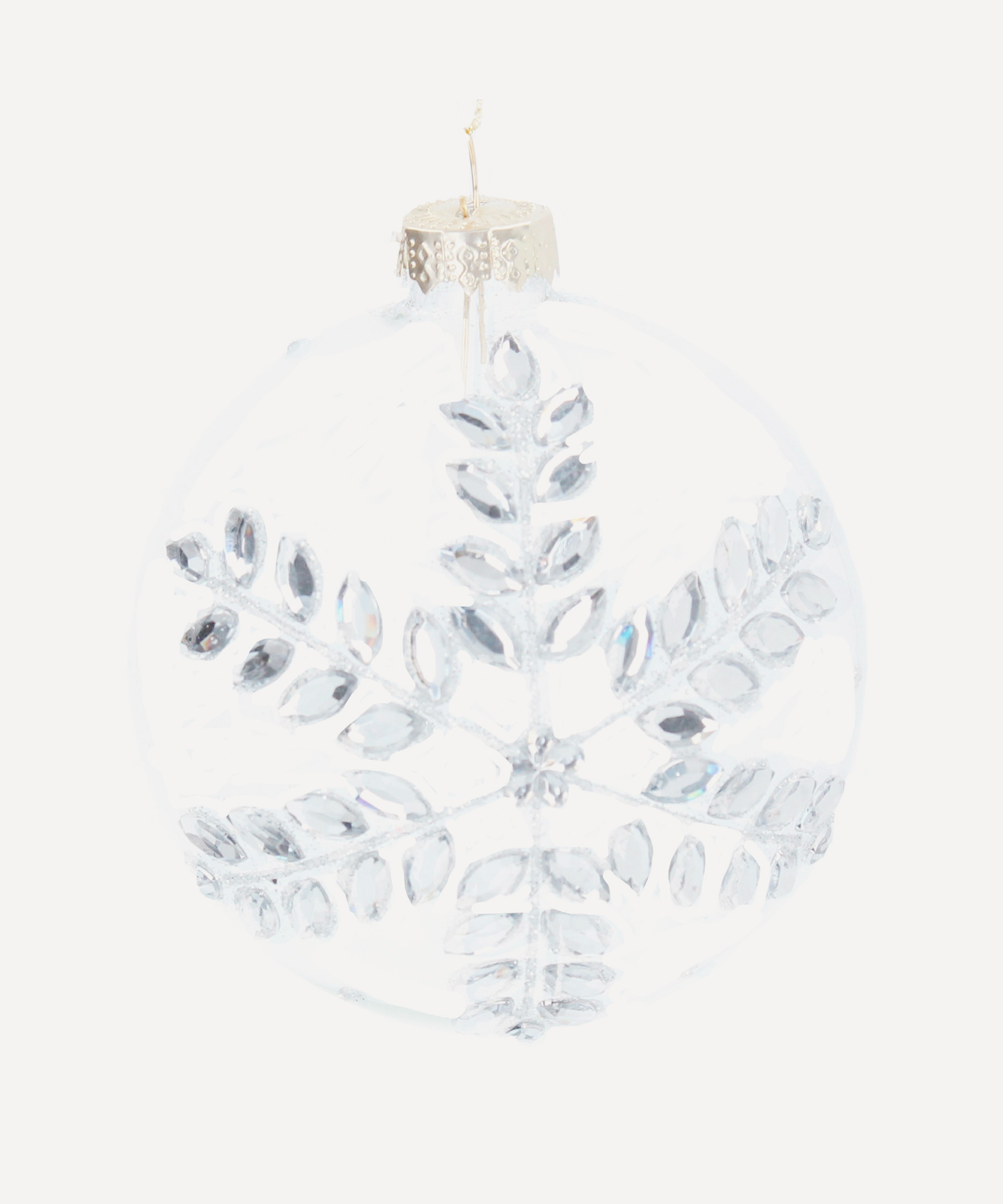 Christmas - Diamante Snowflake Bauble image number 0