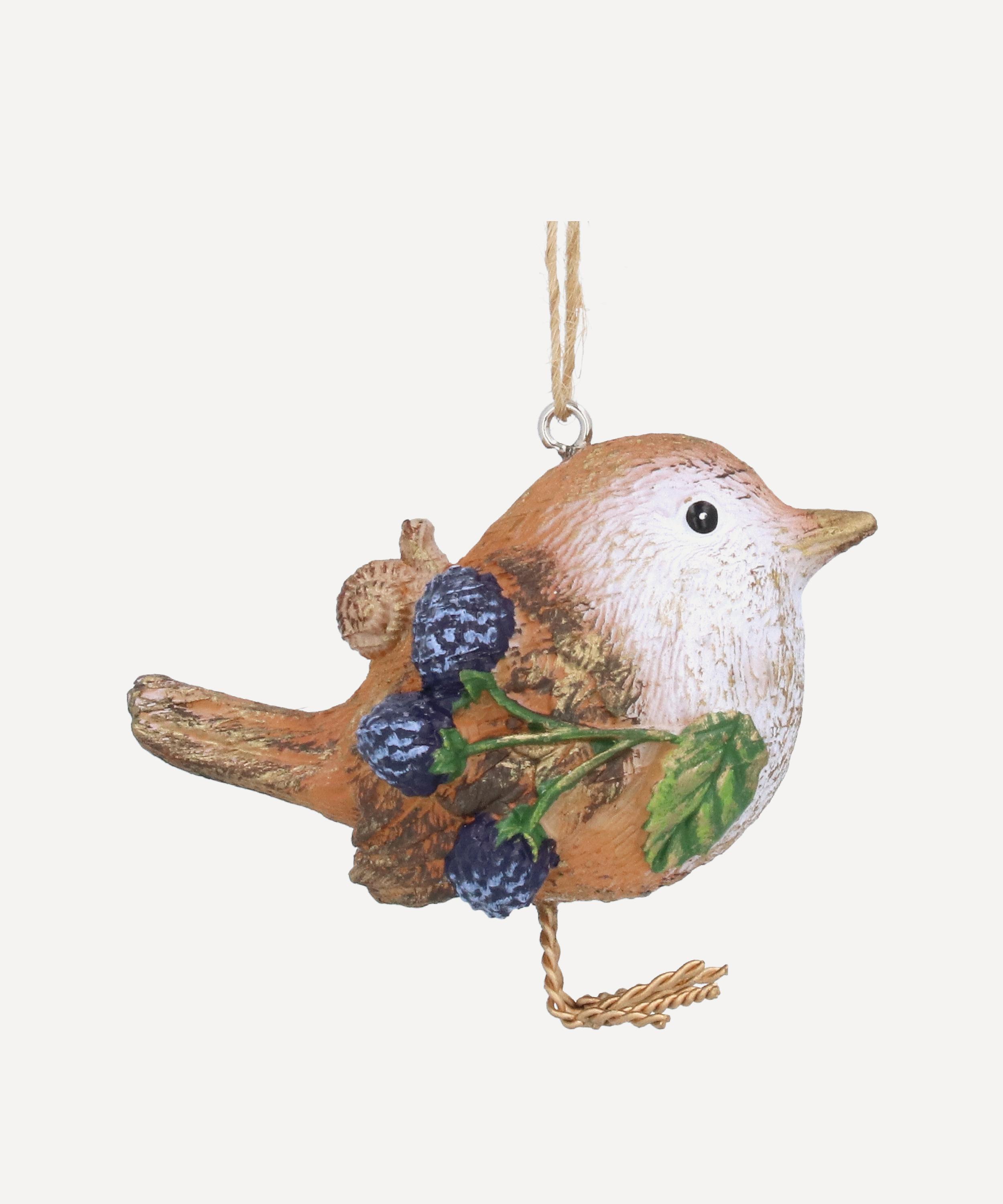 Christmas - Wren With Berries Ornament