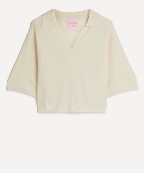 Crush Cashmere - Zuma Cashmere Polo Top image number null