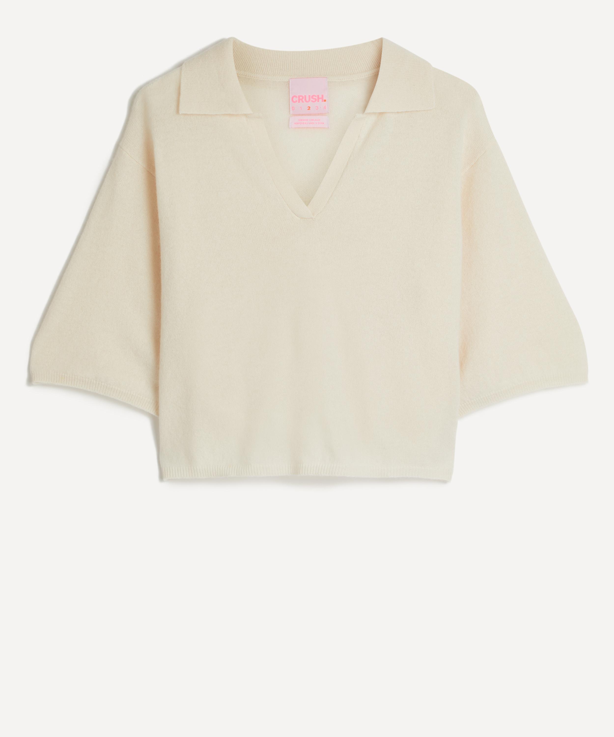 Crush Cashmere - Zuma Cashmere Polo Top