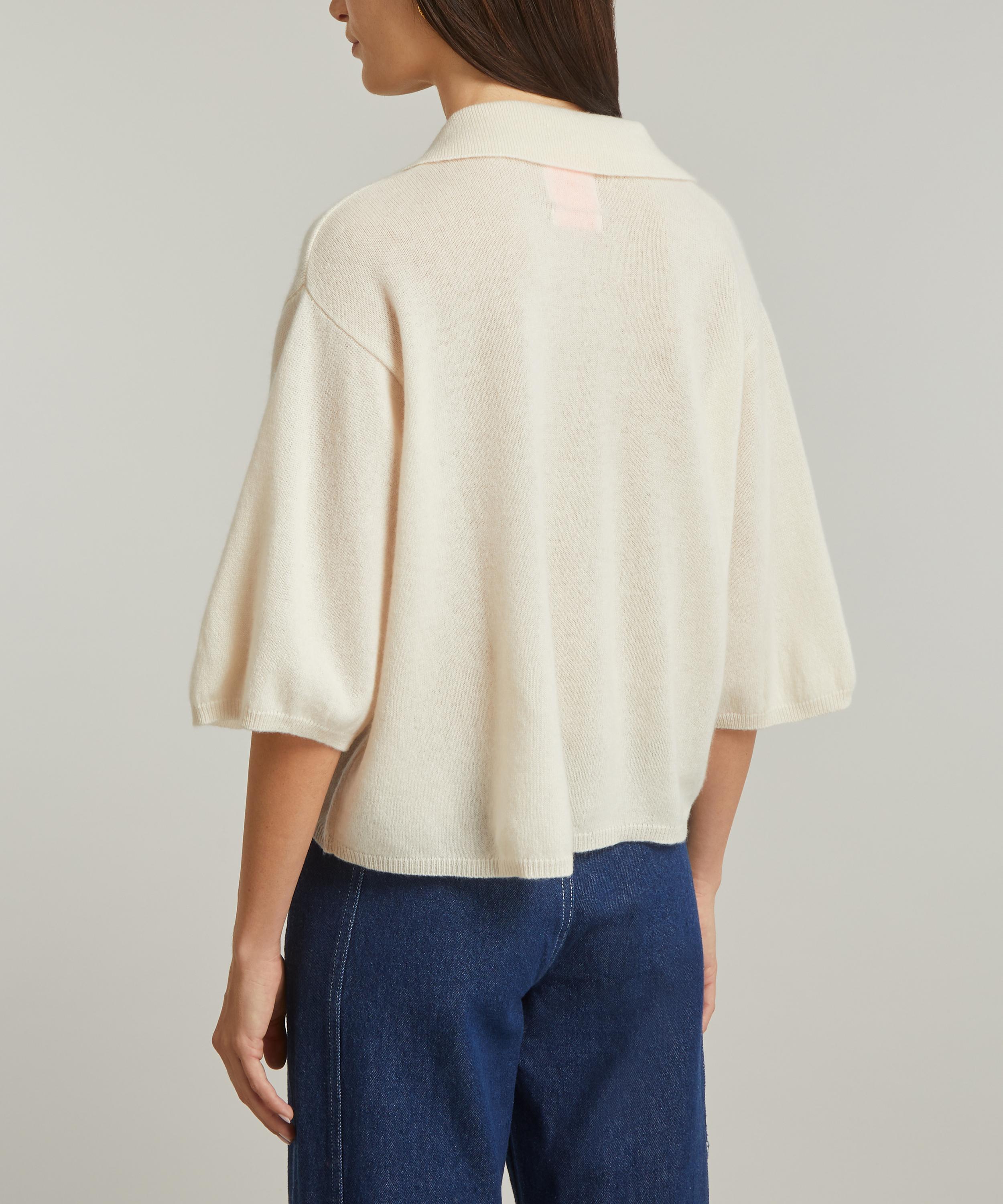 Crush Cashmere - Zuma Cashmere Polo Top image number 3