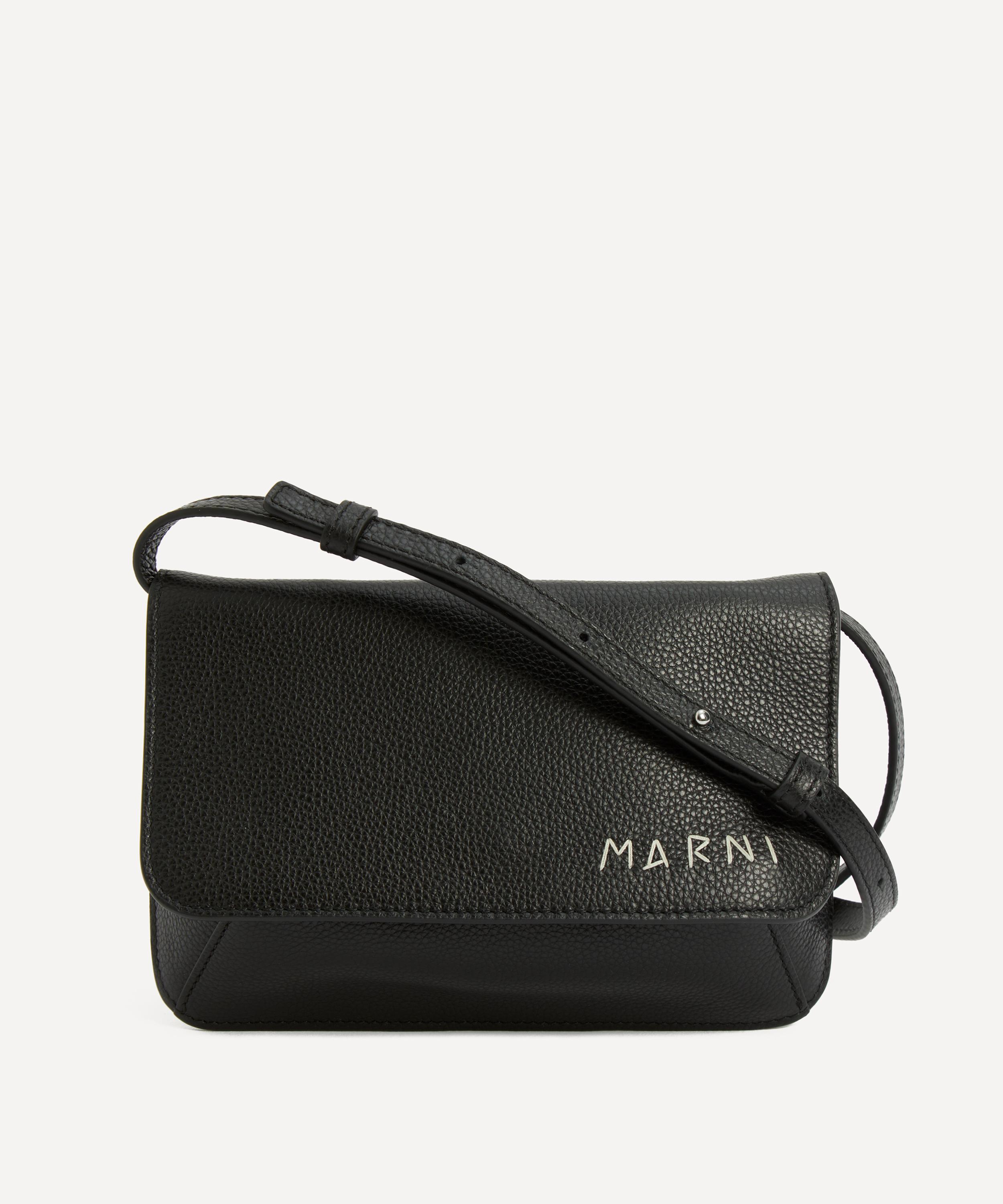 Marni - Leather Flap Shoulder Bag image number 0