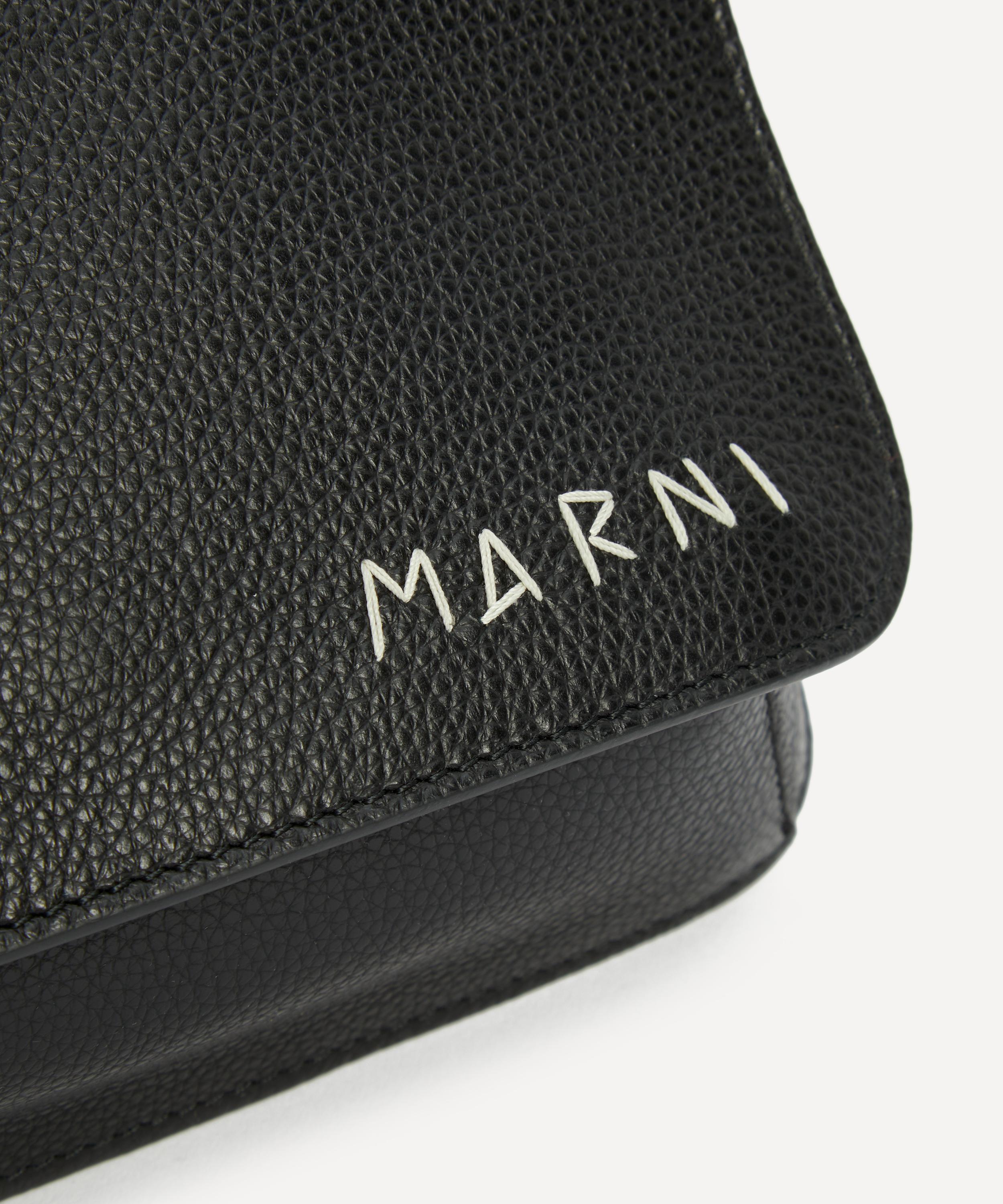 Marni - Leather Flap Shoulder Bag image number 5