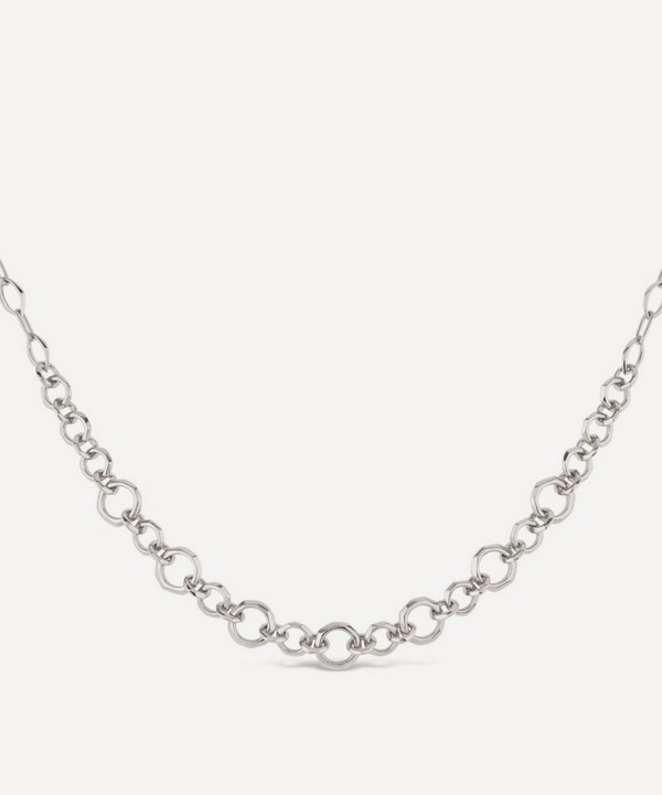 Dinny Hall - Sterling Silver Thalassa Faceted Link Necklace image number null