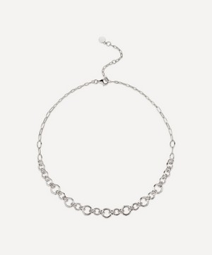 Dinny Hall - Sterling Silver Thalassa Faceted Link Necklace image number 2
