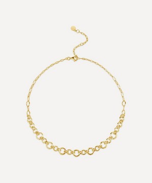Dinny Hall - 22ct Gold-Plated Thalassa Faceted Link Necklace image number 2