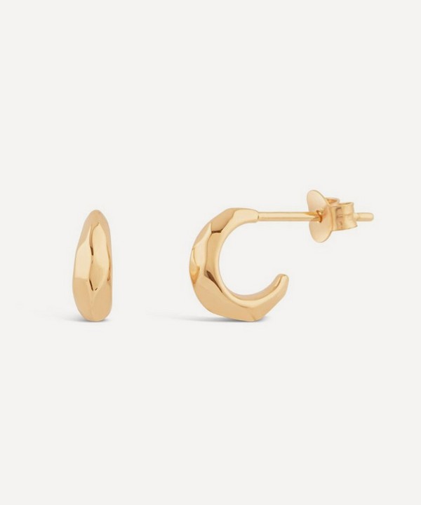 Dinny Hall - 9ct Gold Thalassa Micro Crescent Hoop Earrings image number null
