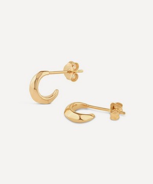 Dinny Hall - 9ct Gold Thalassa Micro Crescent Hoop Earrings image number 2
