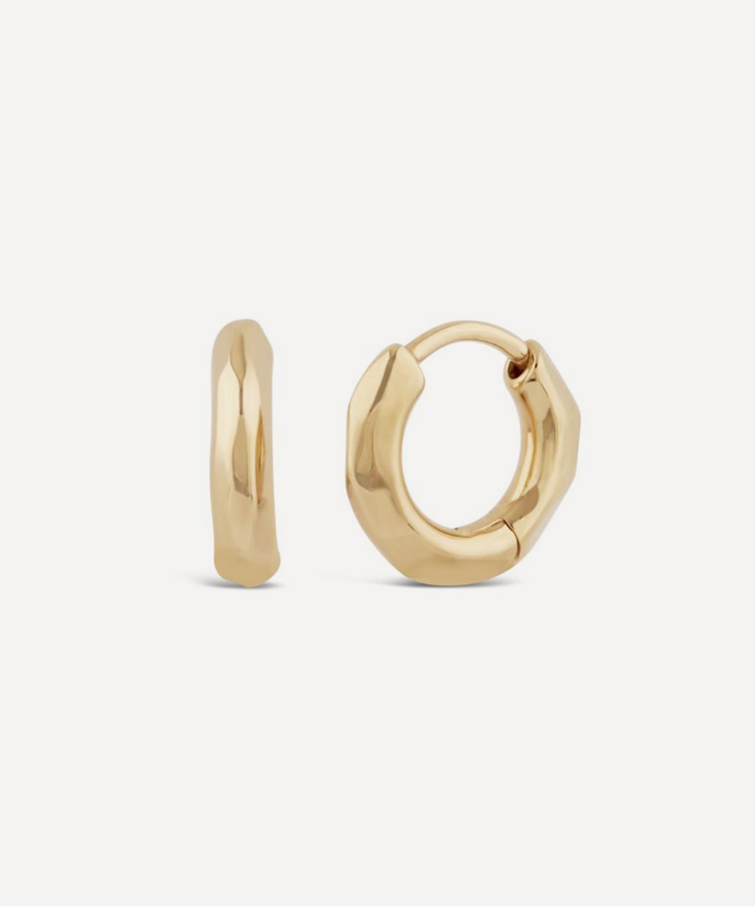 Dinny Hall - 9ct Gold Thalassa Micro Huggie Hoop Earrings image number 0