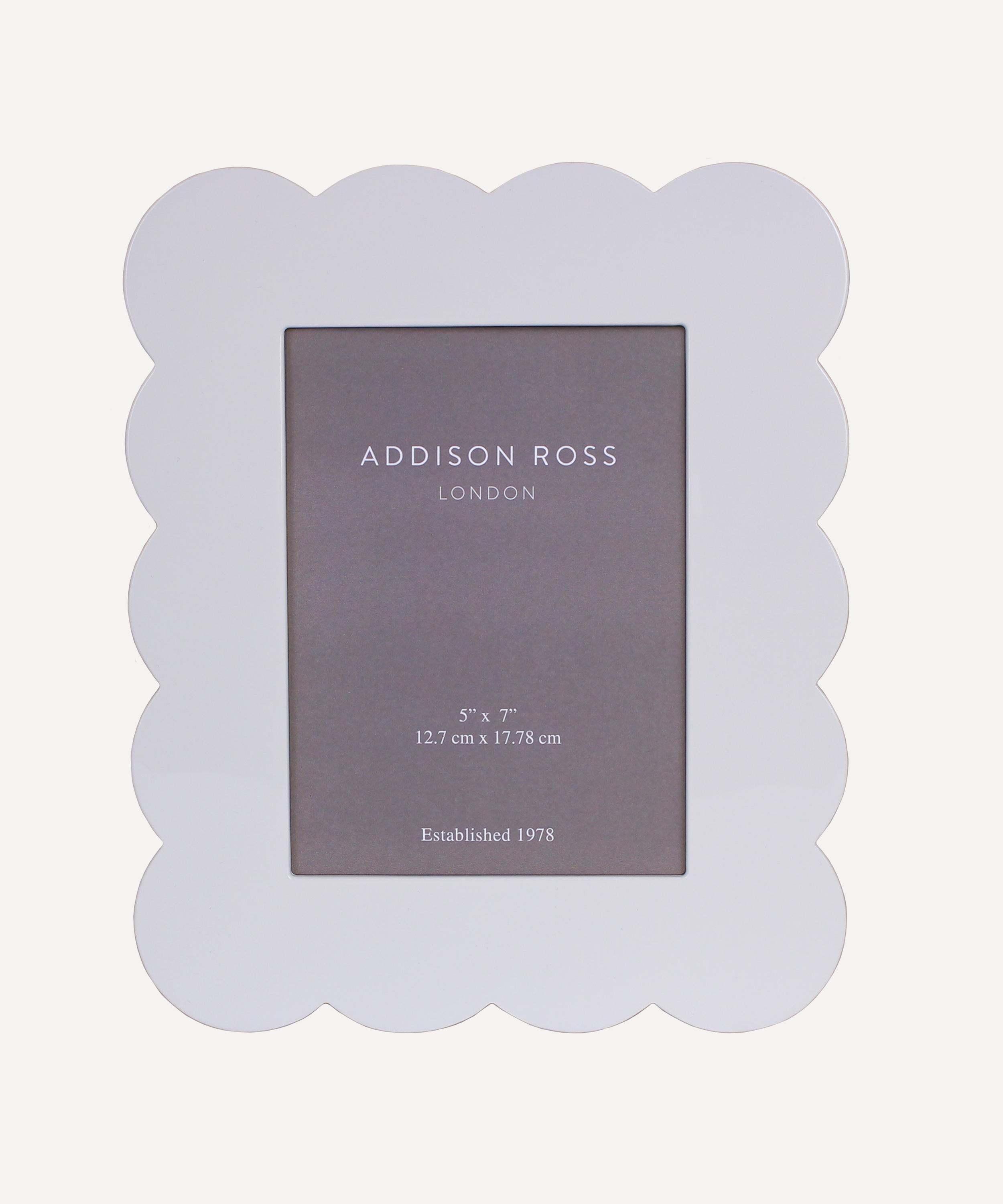 Addison Ross - White Scalloped Lacquer 5x7” Photo Frame image number 0