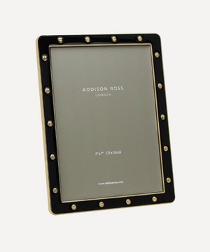 Addison Ross - Black Enamel and Gold Locket 5x7 Photo Frame image number 0
