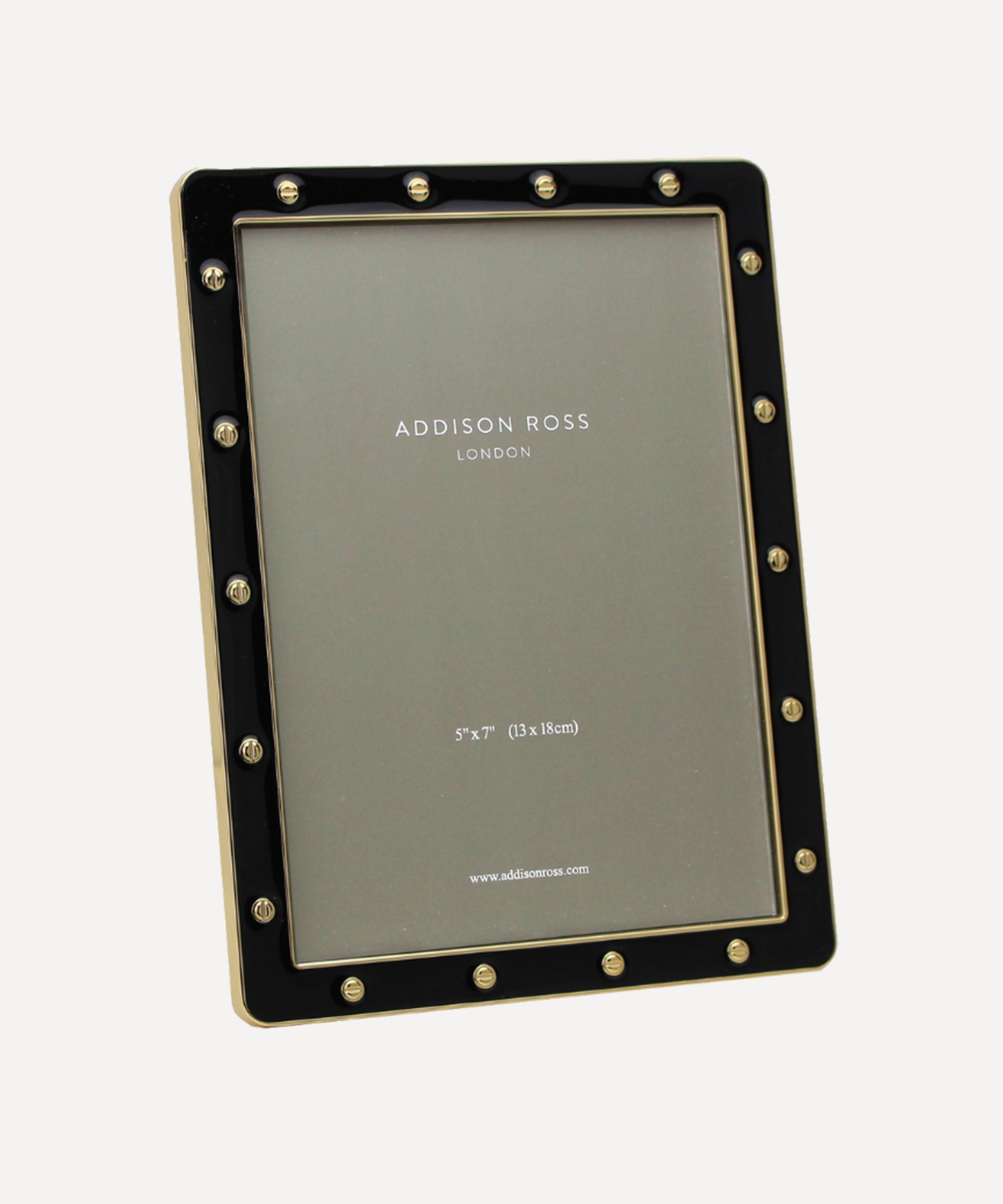 Addison Ross - Black Enamel and Gold Locket 5x7 Photo Frame