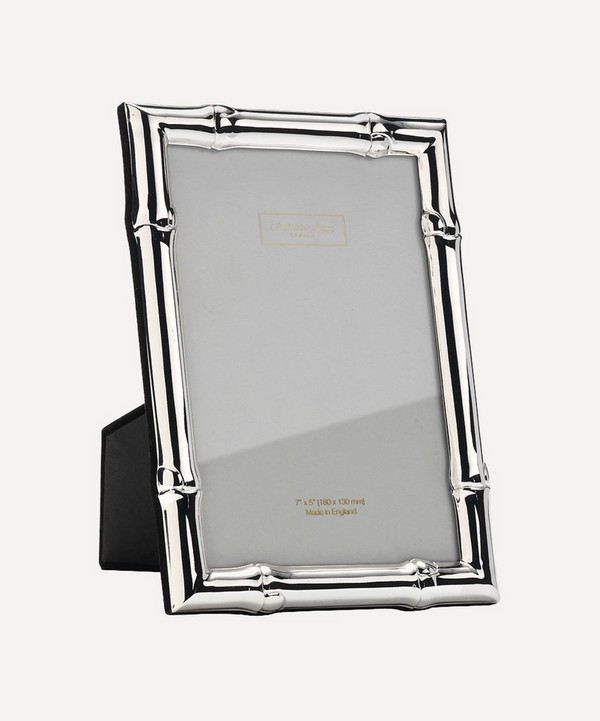 Addison Ross - Wide Bamboo Silver Plated 5x7” Photo Frame