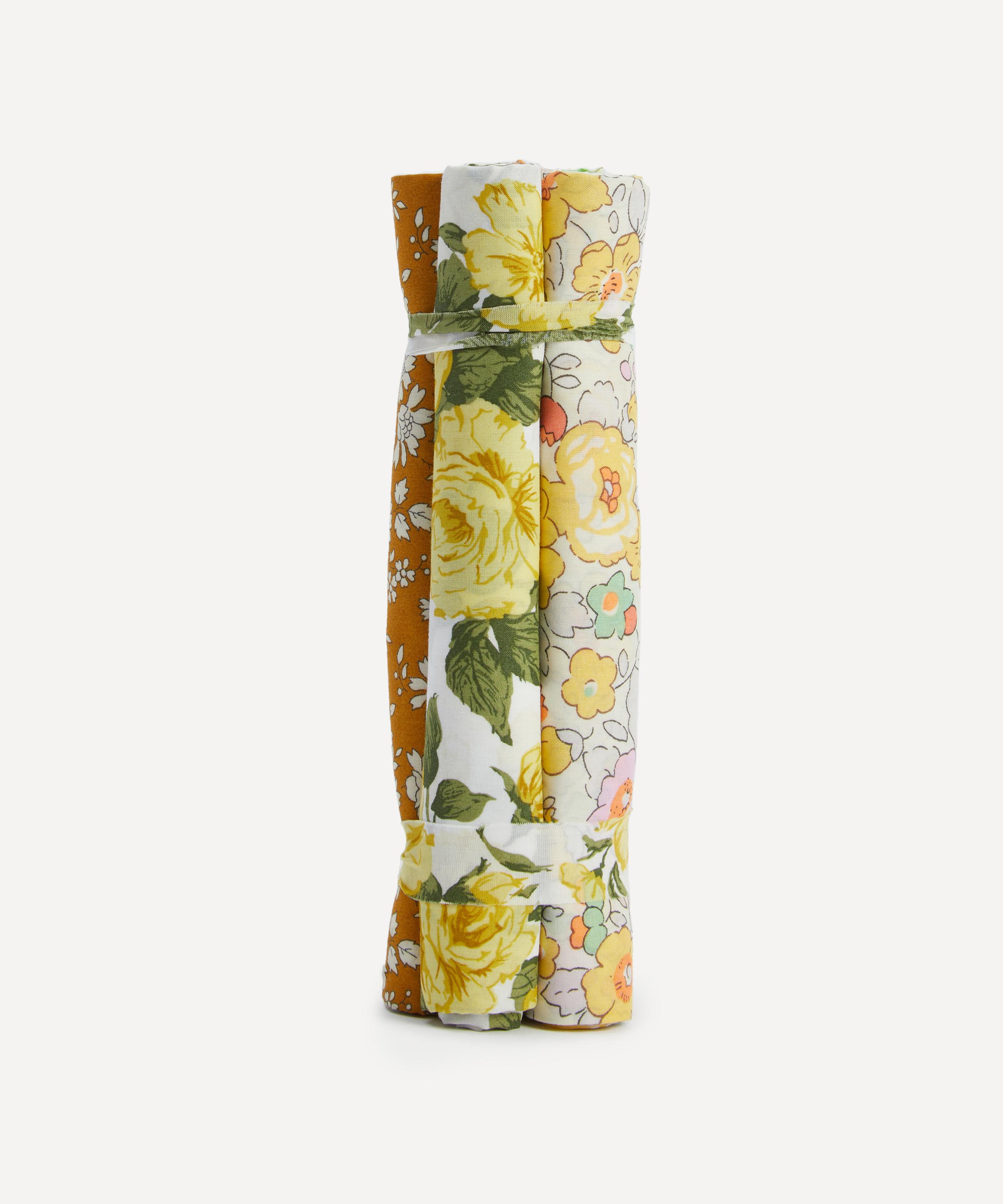 Liberty Fabrics - Yellow Tana Lawn&trade; Cotton Fabric Bundle One Metre image number 1