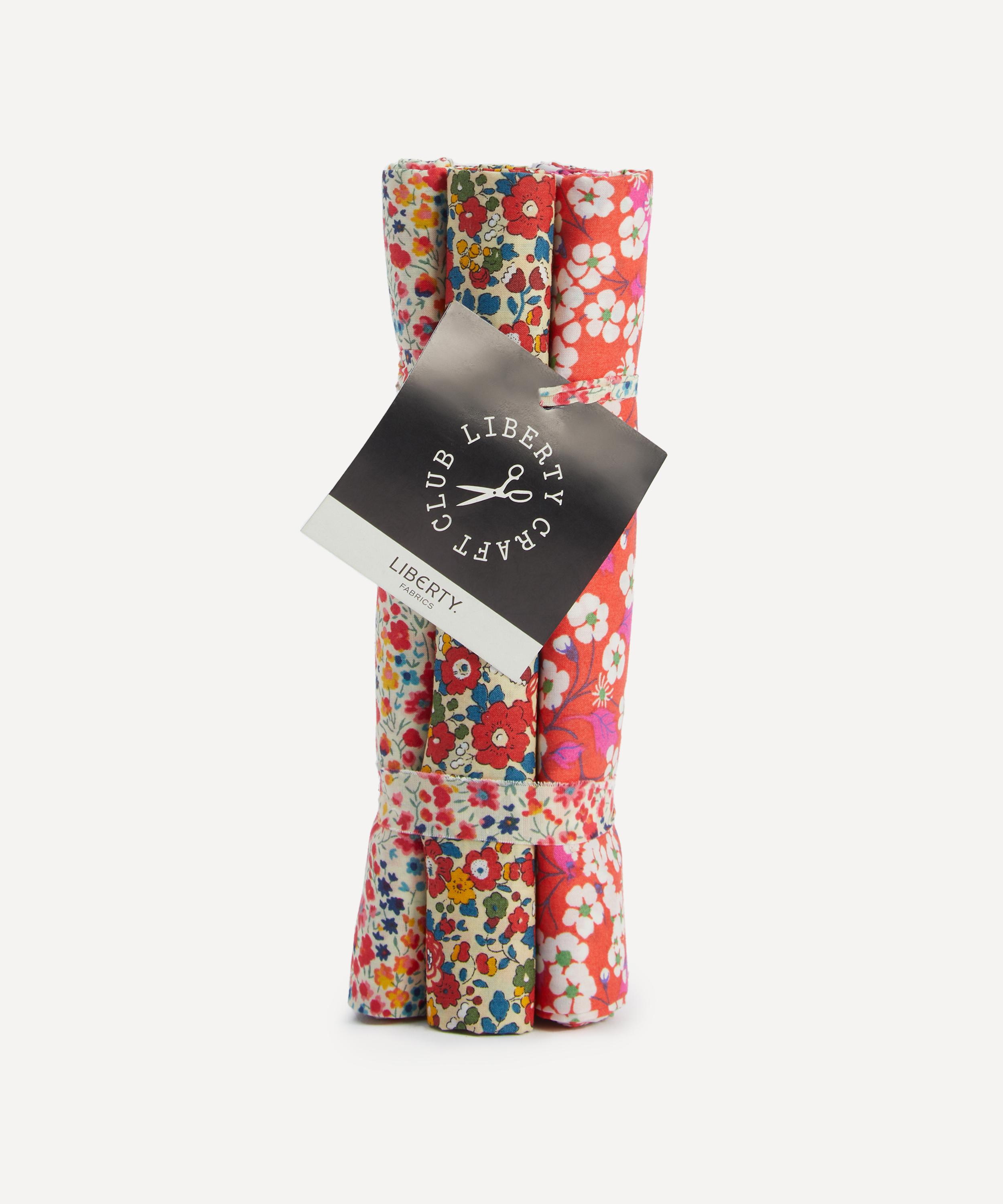 Liberty Fabrics - Red Tana Lawn&trade; Cotton Fabric Bundle One Metre