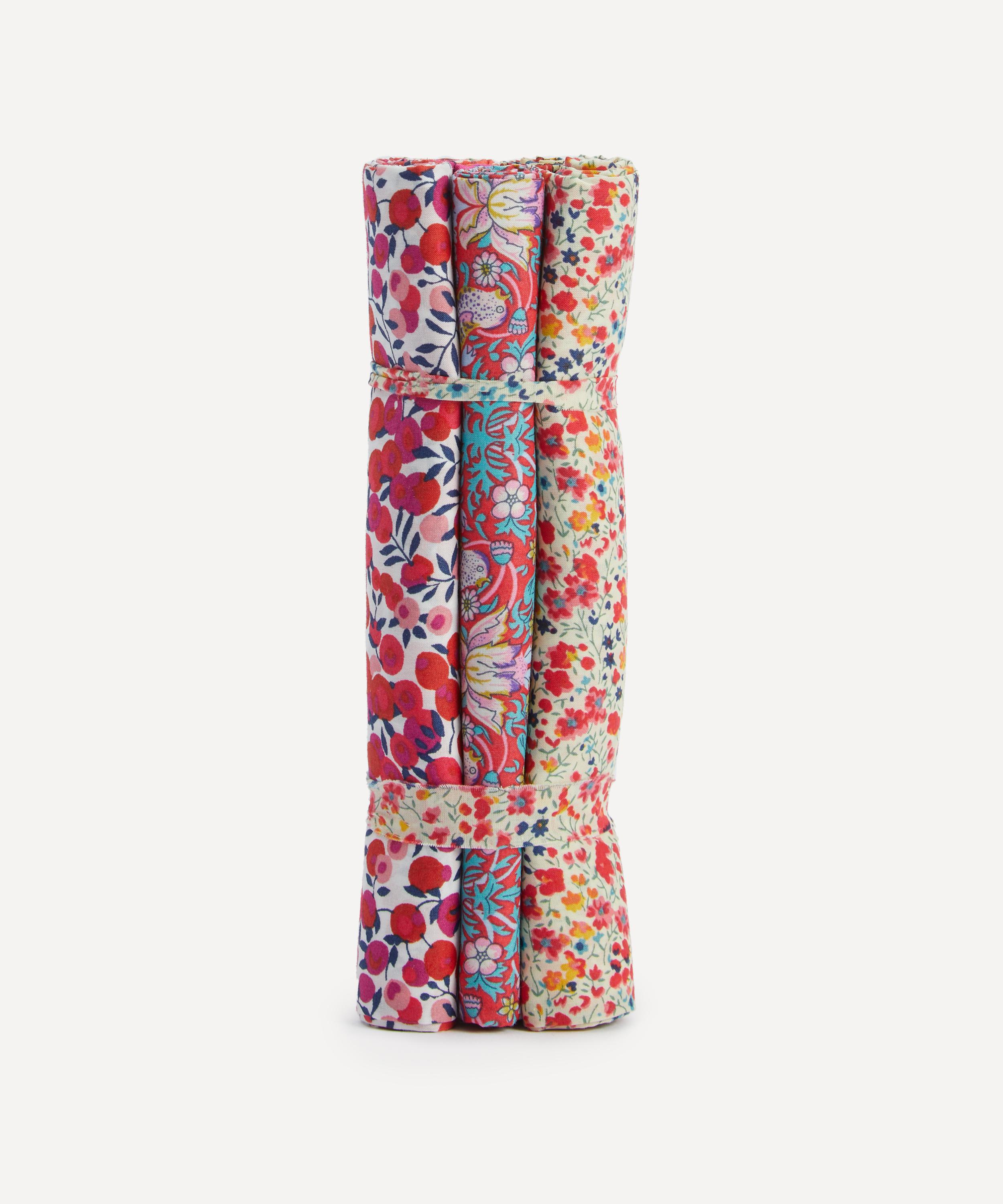 Liberty Fabrics - Red Tana Lawn&trade; Cotton Fabric Bundle One Metre image number 1