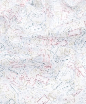 Liberty Fabrics - Travel Stamps Cotton Poplin image number 3
