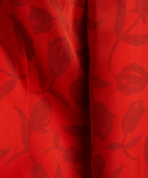 KITRI - Keira Red Tulip Print Maxi-Dress image number 4