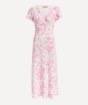 KITRI - Effie Pink Pansy Midi-Dress image number 0