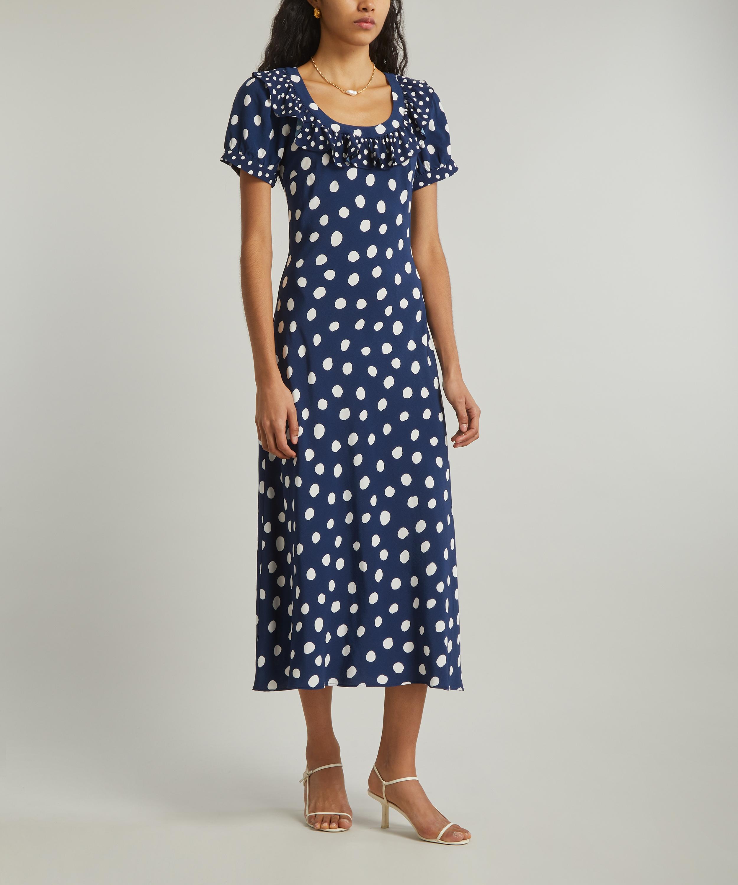 KITRI - Hilda Mixed Polka-Dot Midi-Dress image number 2