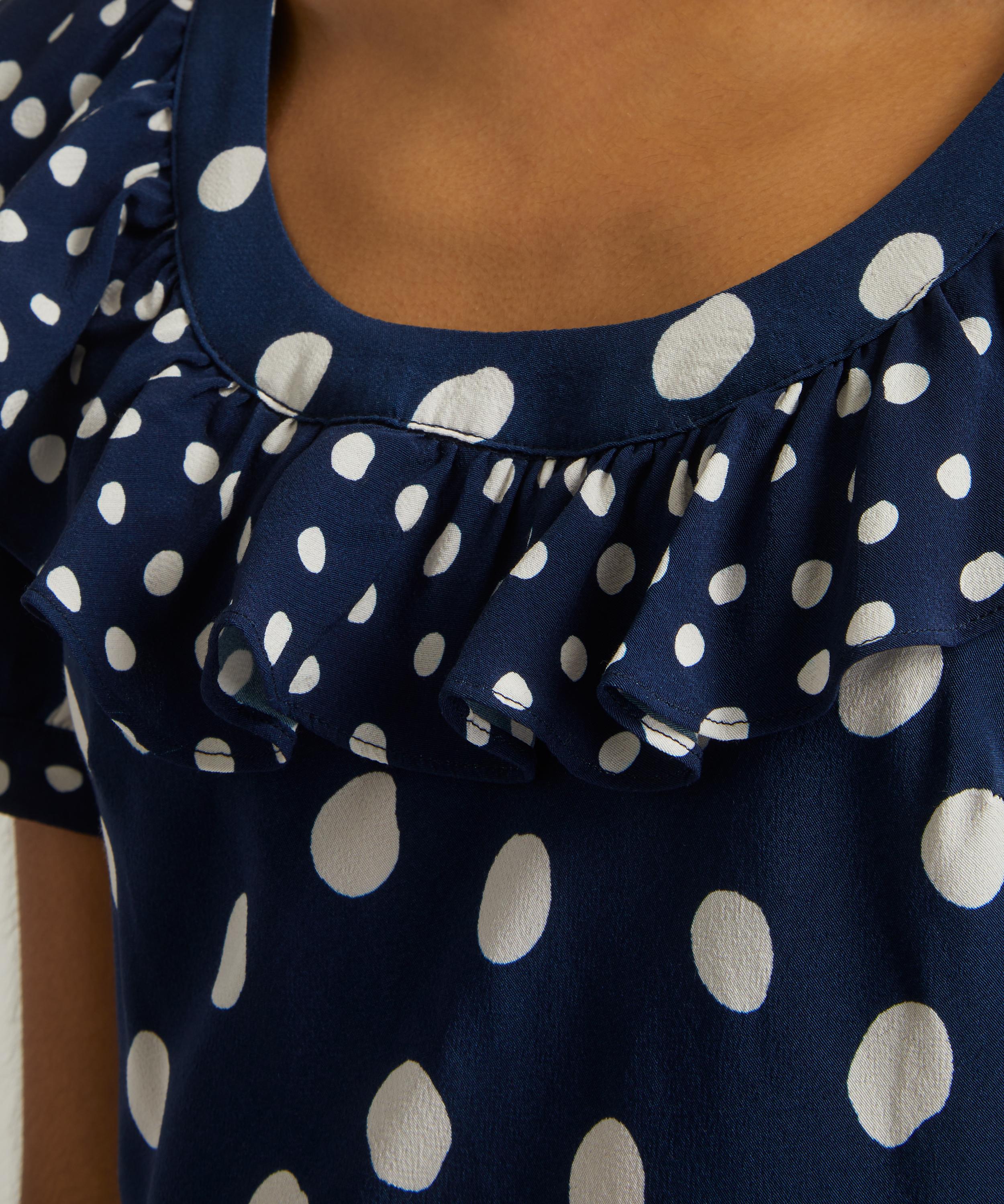 KITRI - Hilda Mixed Polka-Dot Midi-Dress image number 4