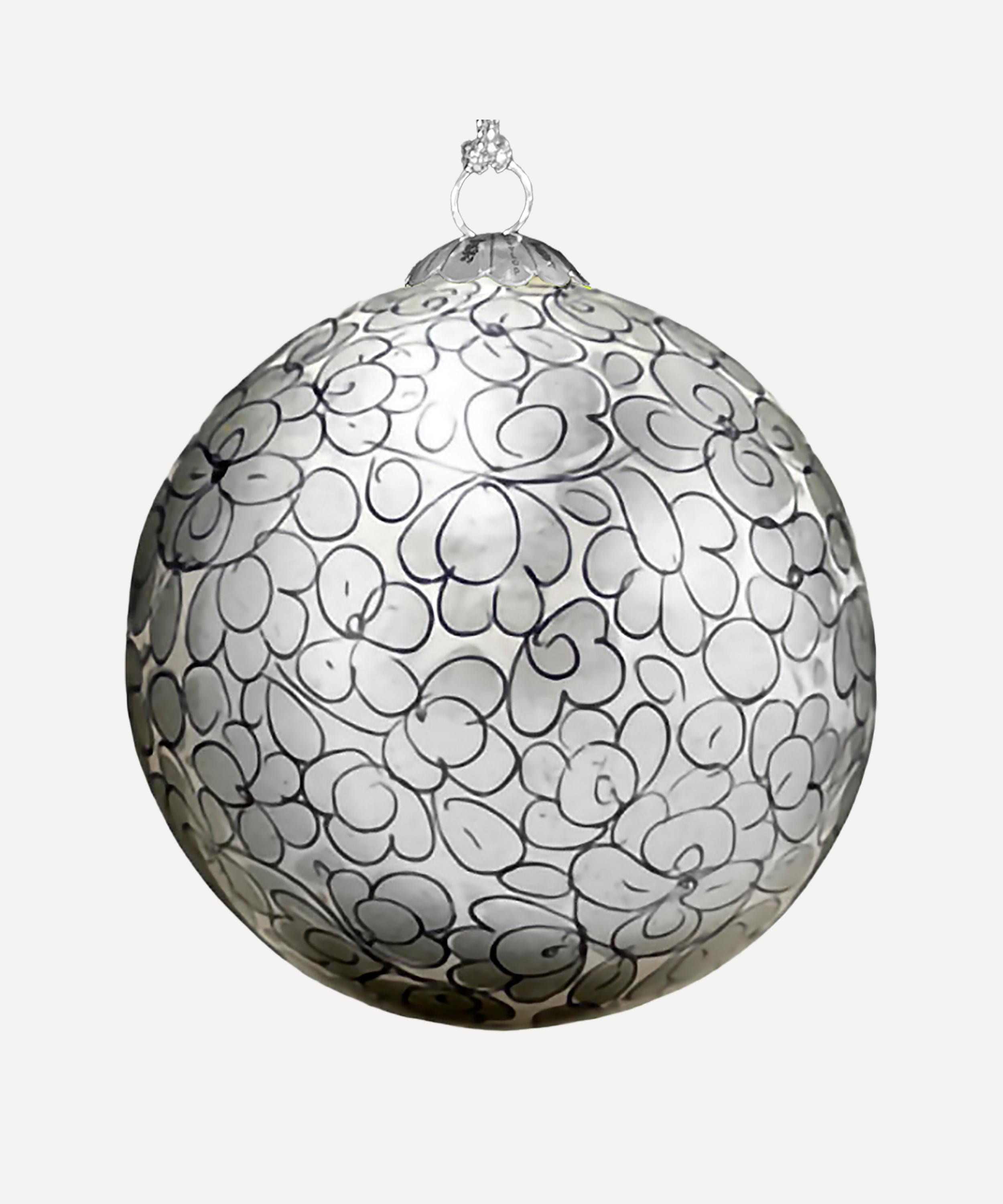 Christmas - Enchanted Silver Papier-Mâché Bauble image number 0